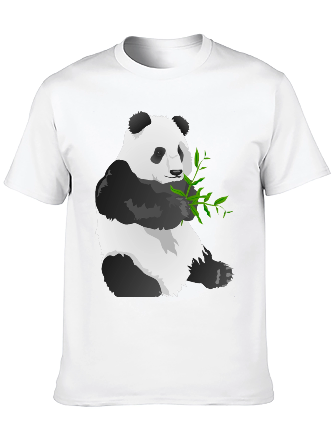 Panda Graphic Tee - Soft Black Cotton Blend