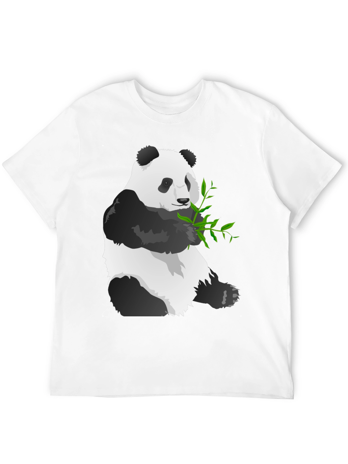 Panda Graphic Tee - Soft Black Cotton Blend