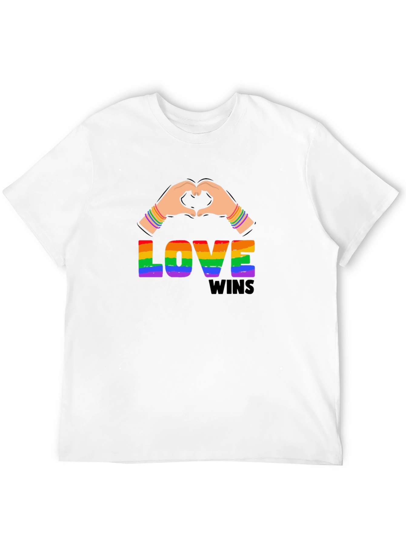 Love Wins Rainbow Graphic Tee