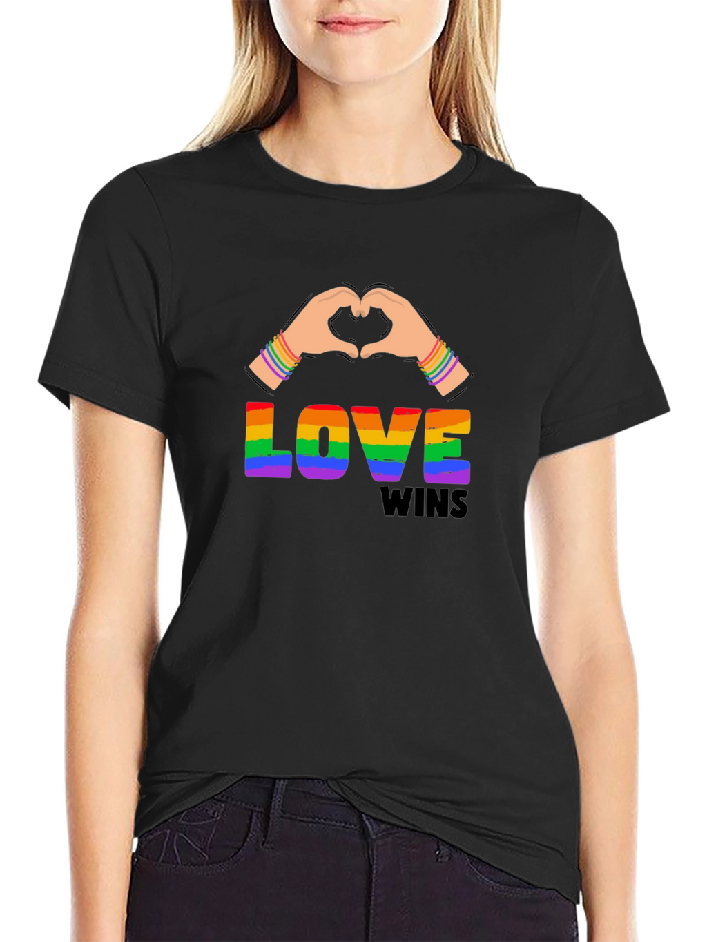 Love Wins Rainbow Graphic Tee