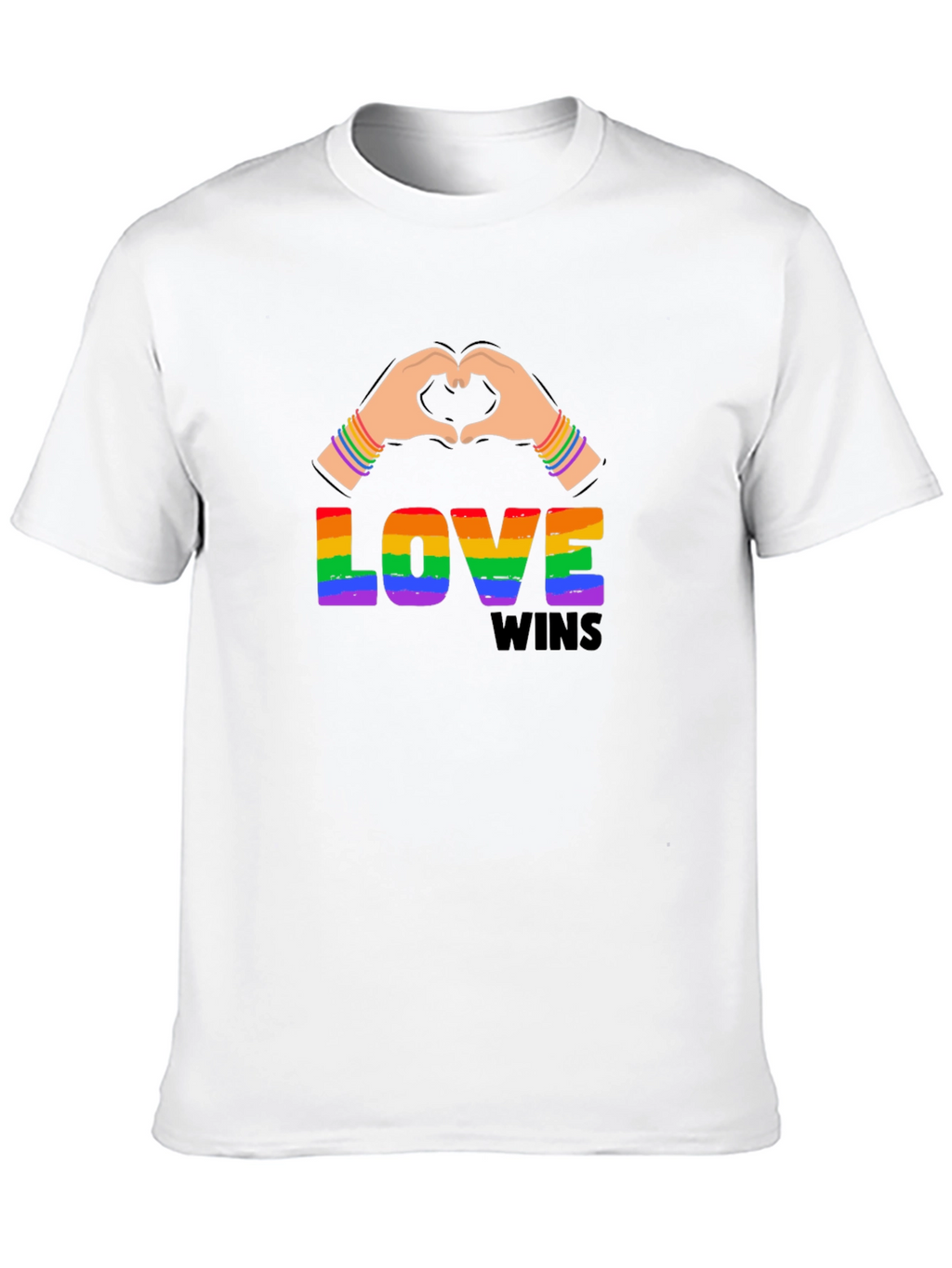 Love Wins Rainbow Graphic Tee