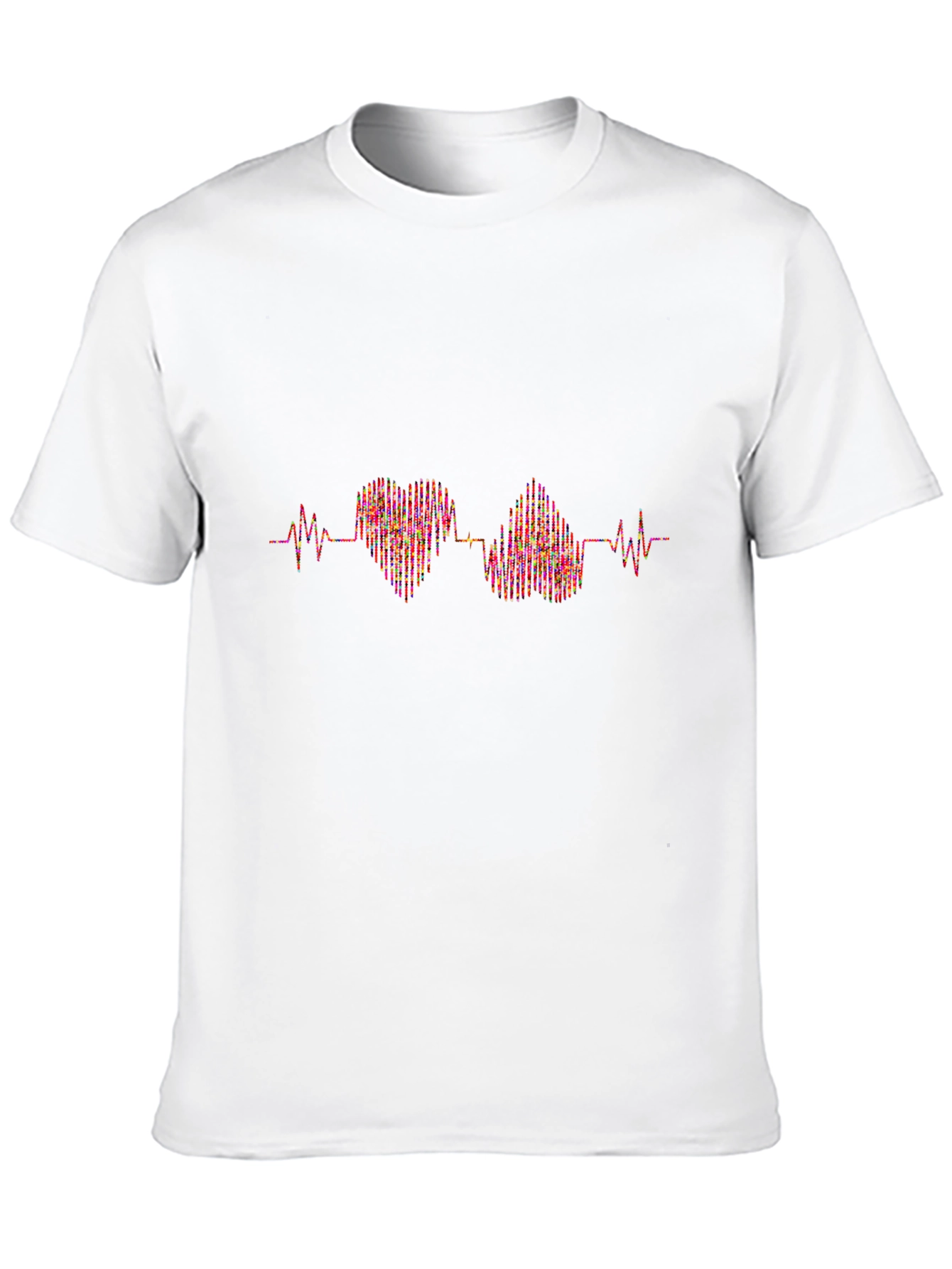 Heartbeat Graphic Black T-Shirt