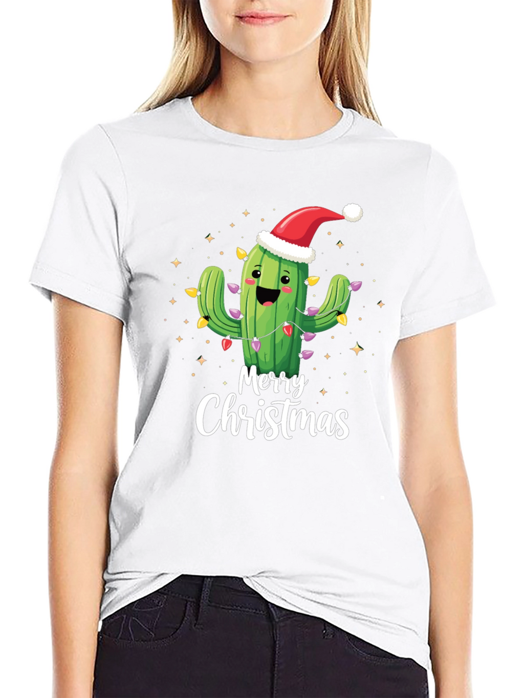 Merry Christmas Cactus T-Shirt