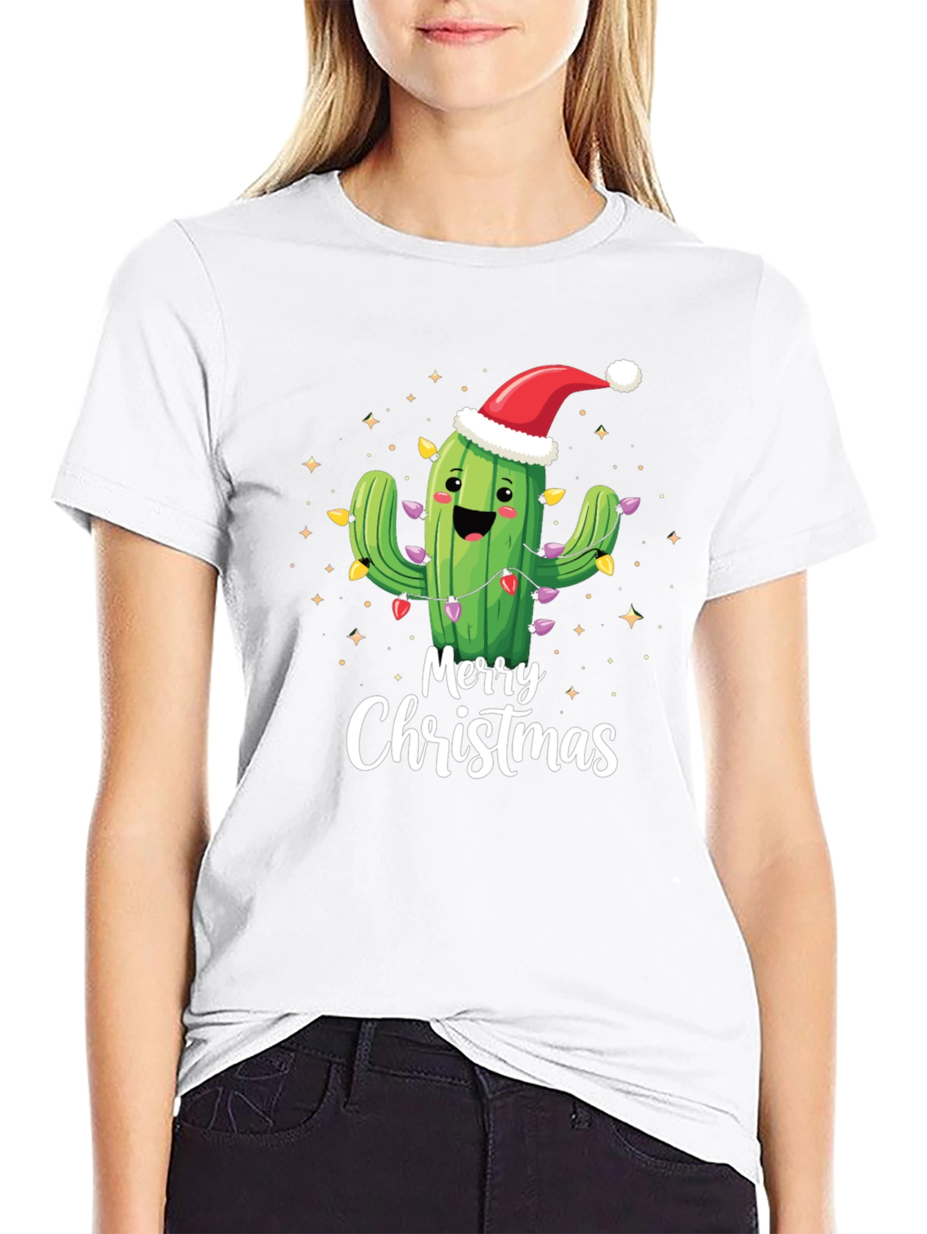 Merry Christmas Cactus T-Shirt