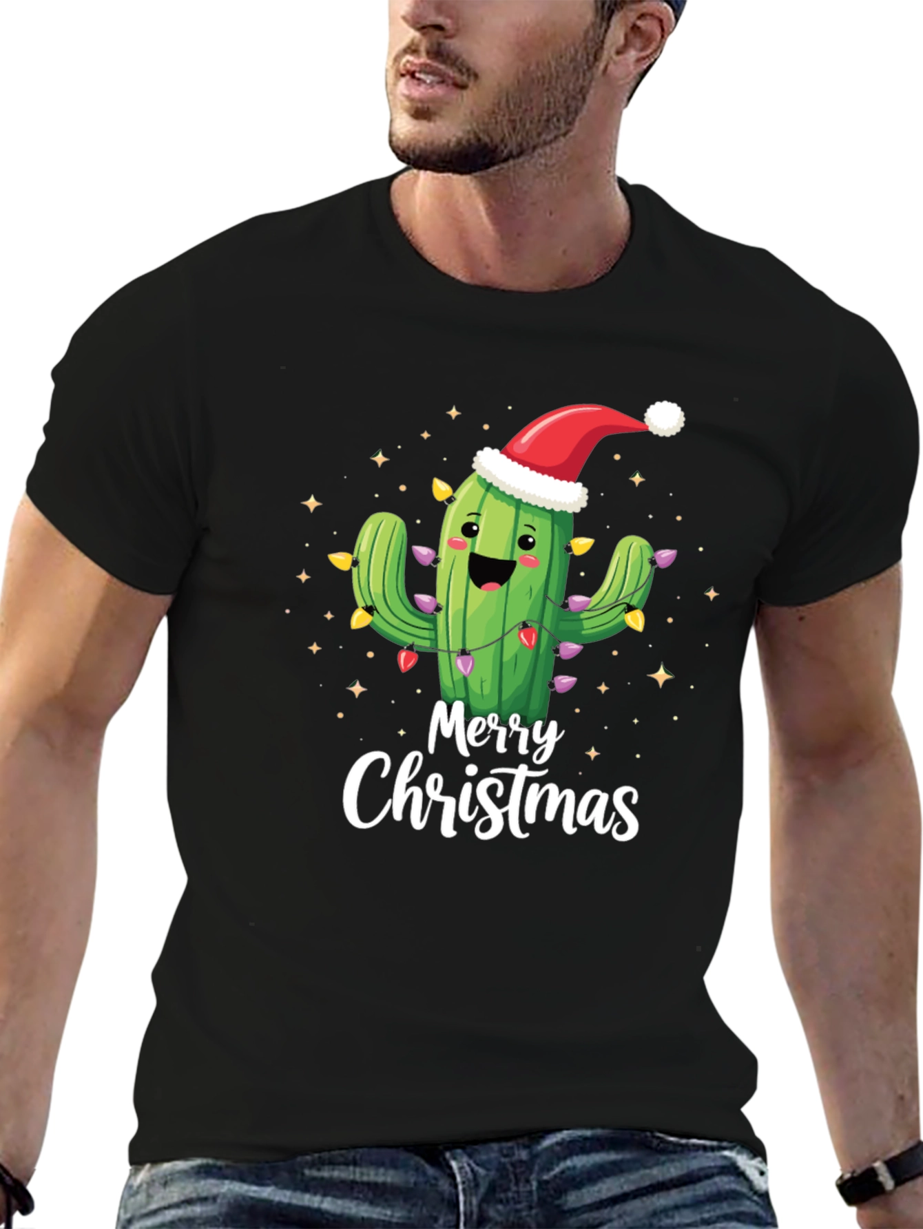 Merry Christmas Cactus T-Shirt