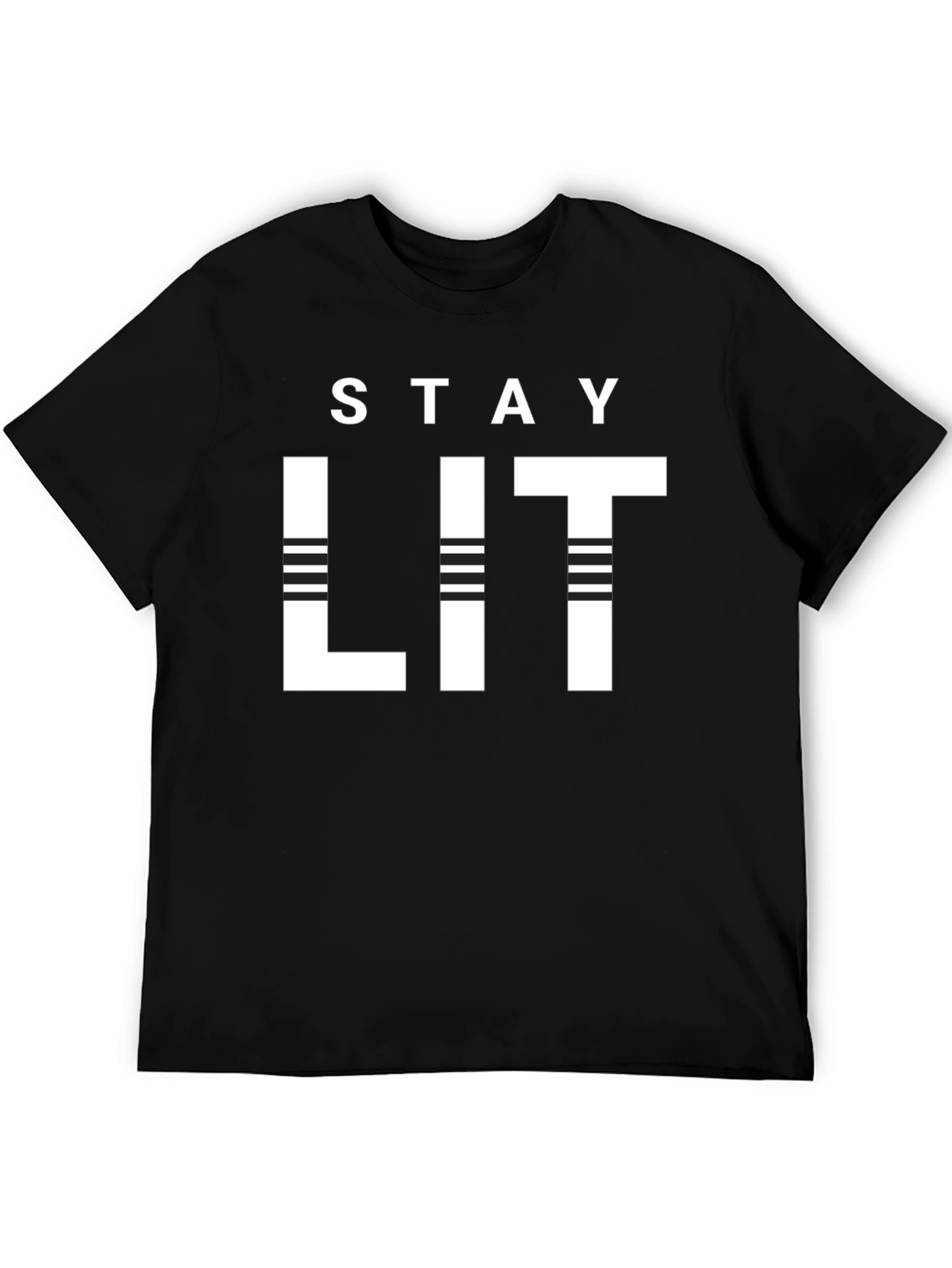 Stay Lit Black Graphic Tee