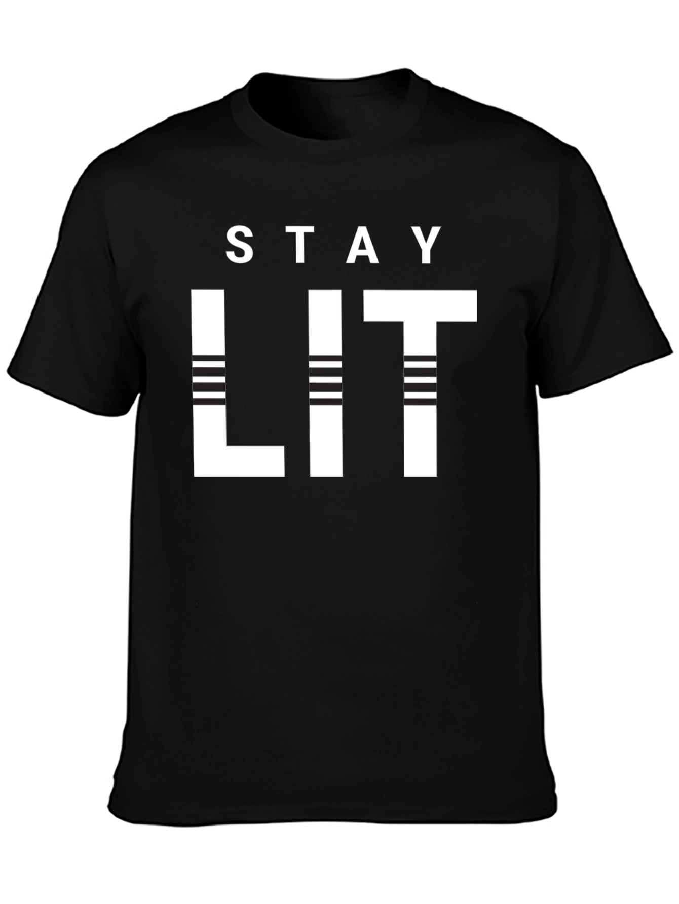 Stay Lit Black Graphic Tee