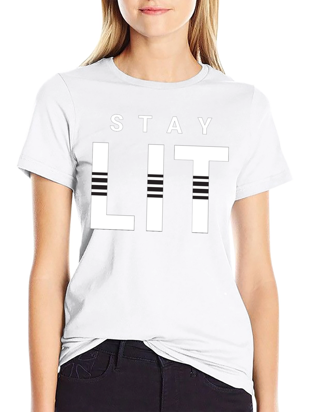 Stay Lit Black Graphic Tee