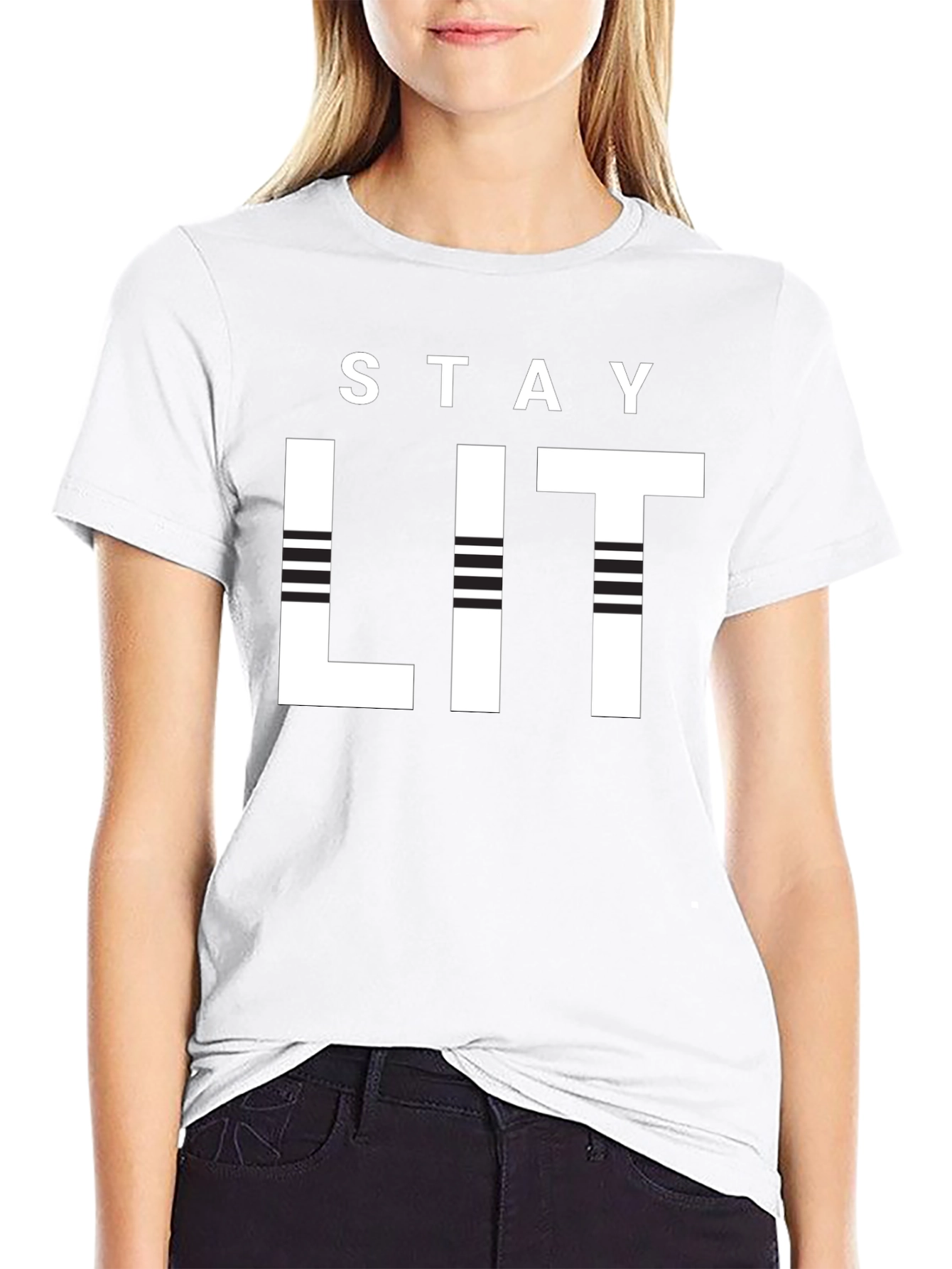 Stay Lit Black Graphic Tee