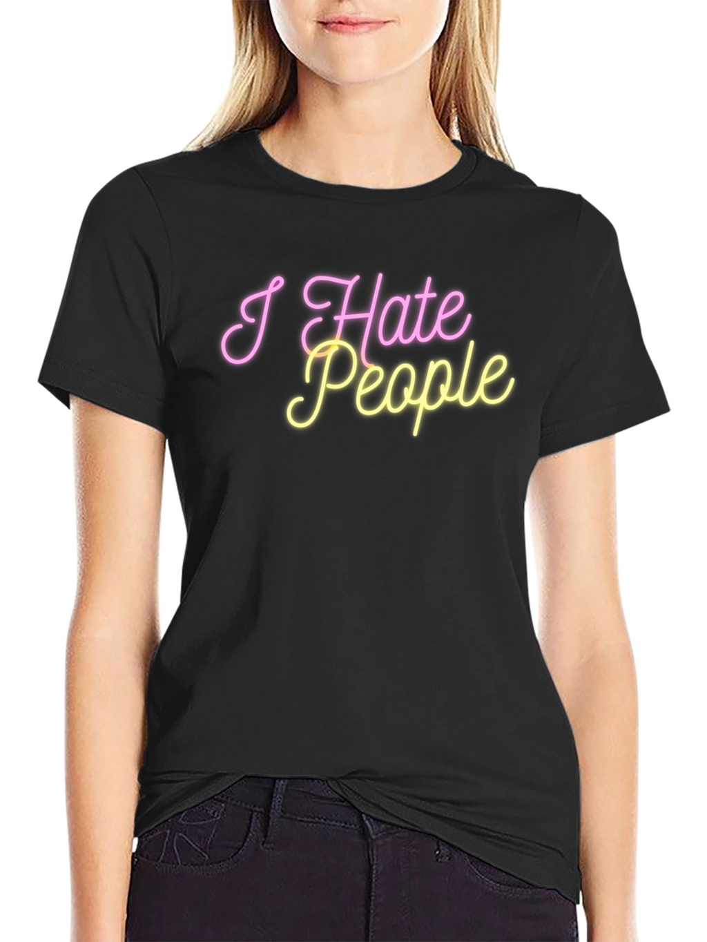 I Hate People Graphic Tee - Novelty T-Shirt
