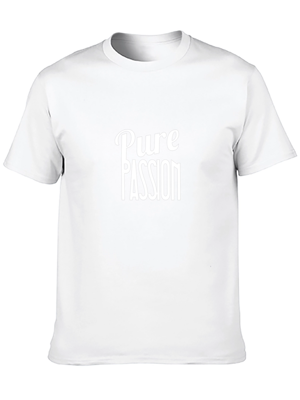 Pure Passion Black Graphic Tee - Bold Statement Shirt