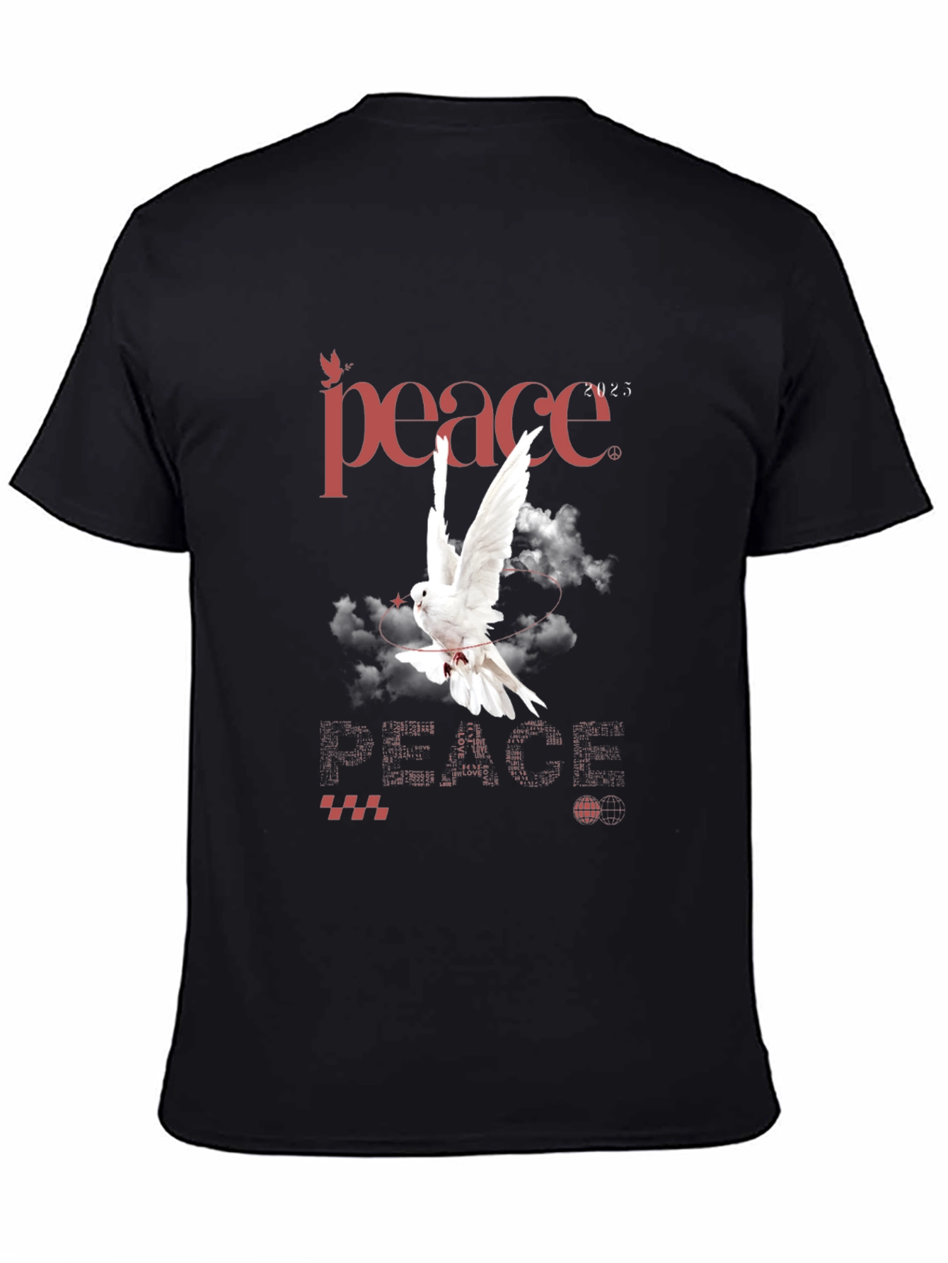 Peace Dove Graphic T-Shirt - Stylish Mens Tee
