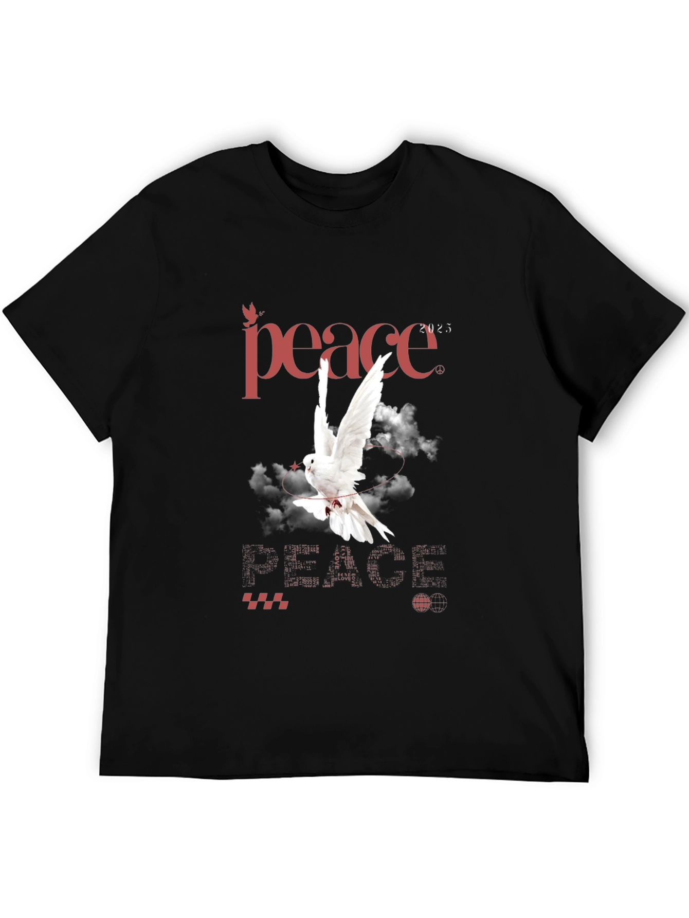 Peace Dove Graphic T-Shirt - Stylish Mens Tee