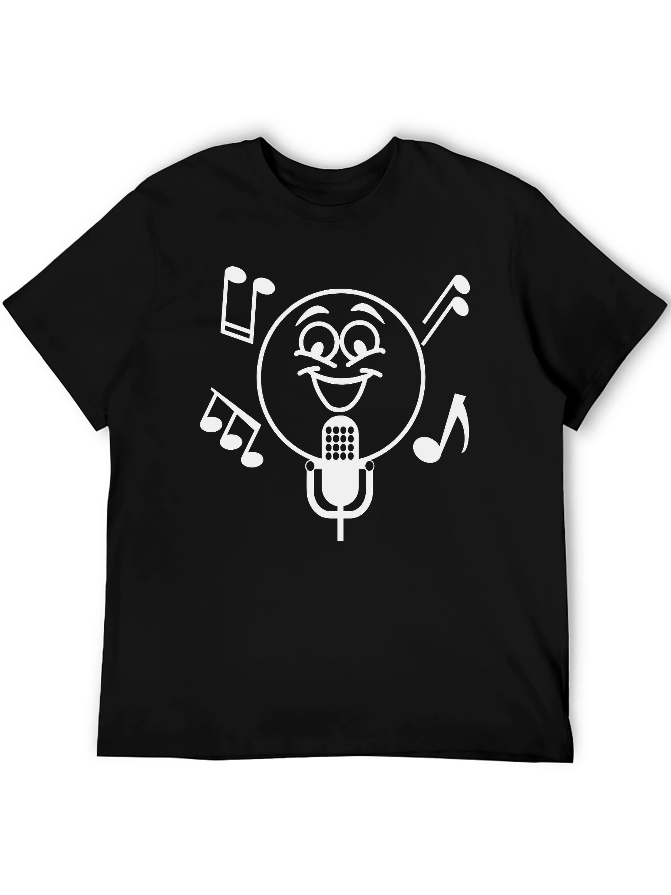 Musical Emoji T-Shirt - Black Cotton Tee