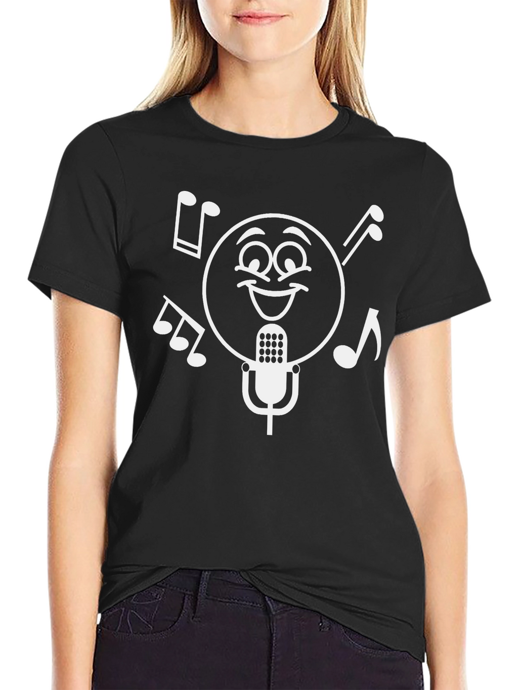 Musical Emoji T-Shirt - Black Cotton Tee