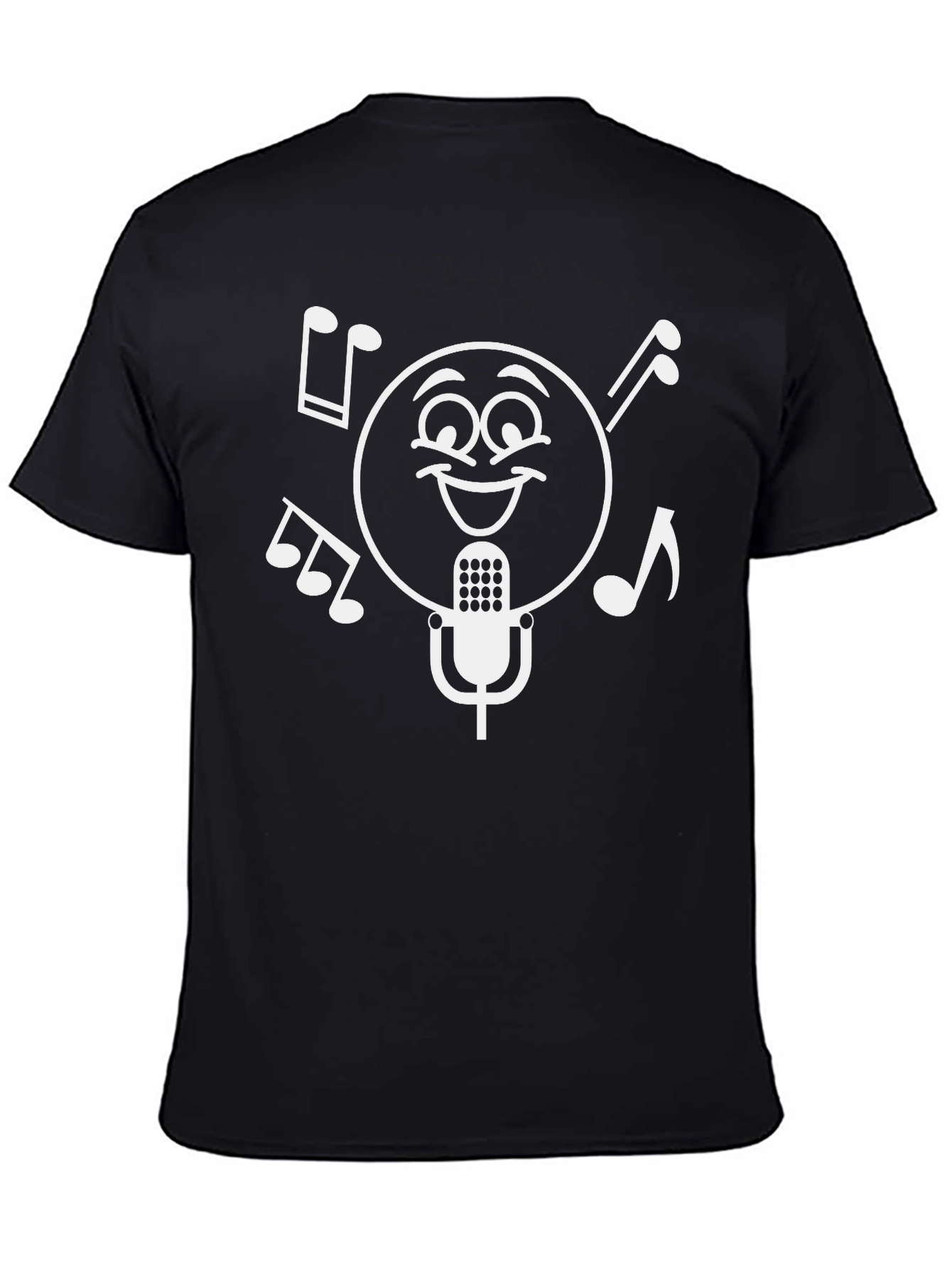 Musical Emoji T-Shirt - Black Cotton Tee