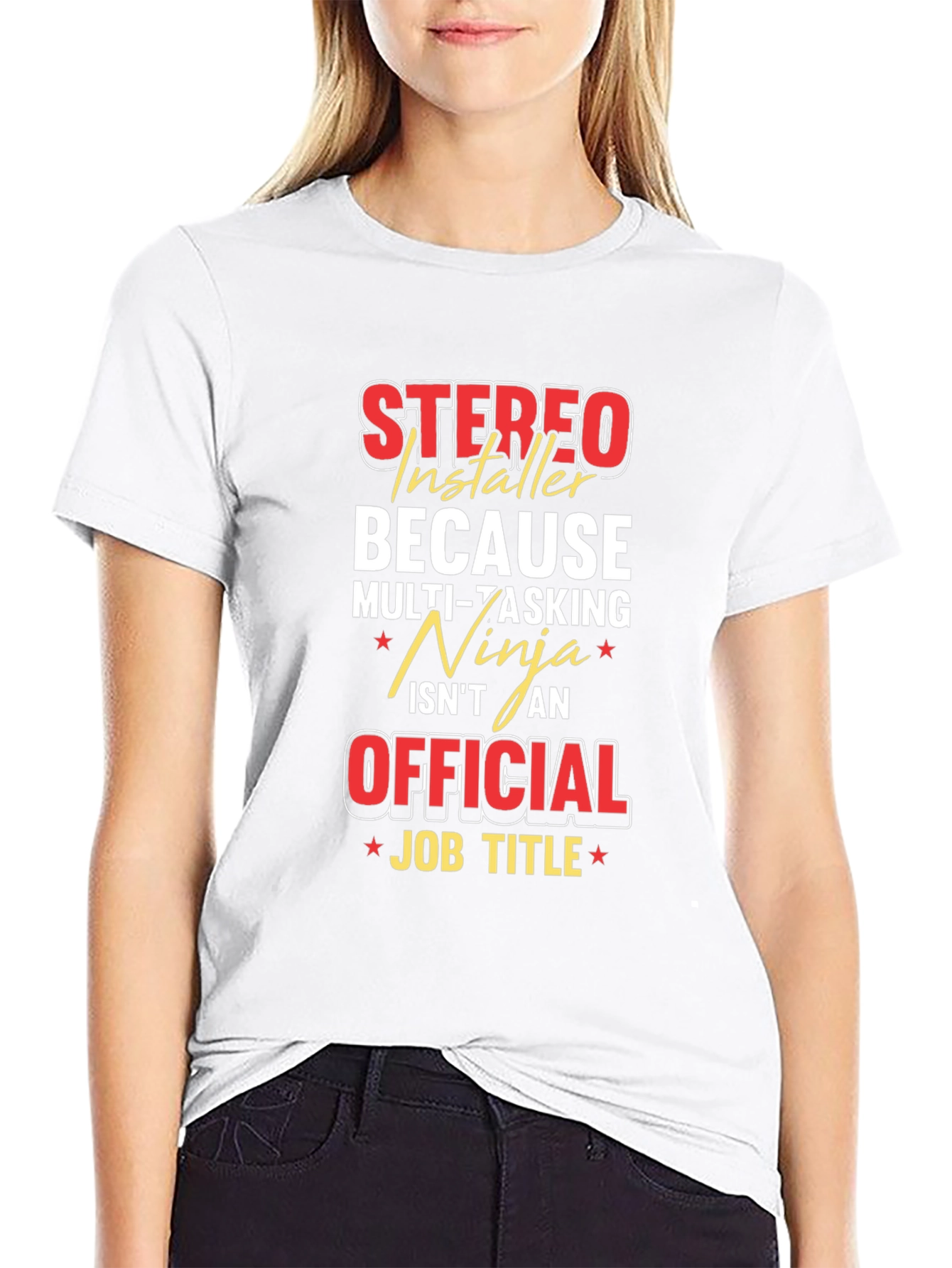 Stereo Installer Funny Job Title T-Shirt