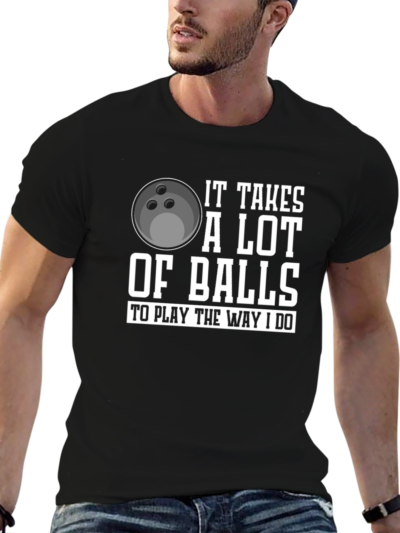 Funny Bowling Balls T-Shirt for Men