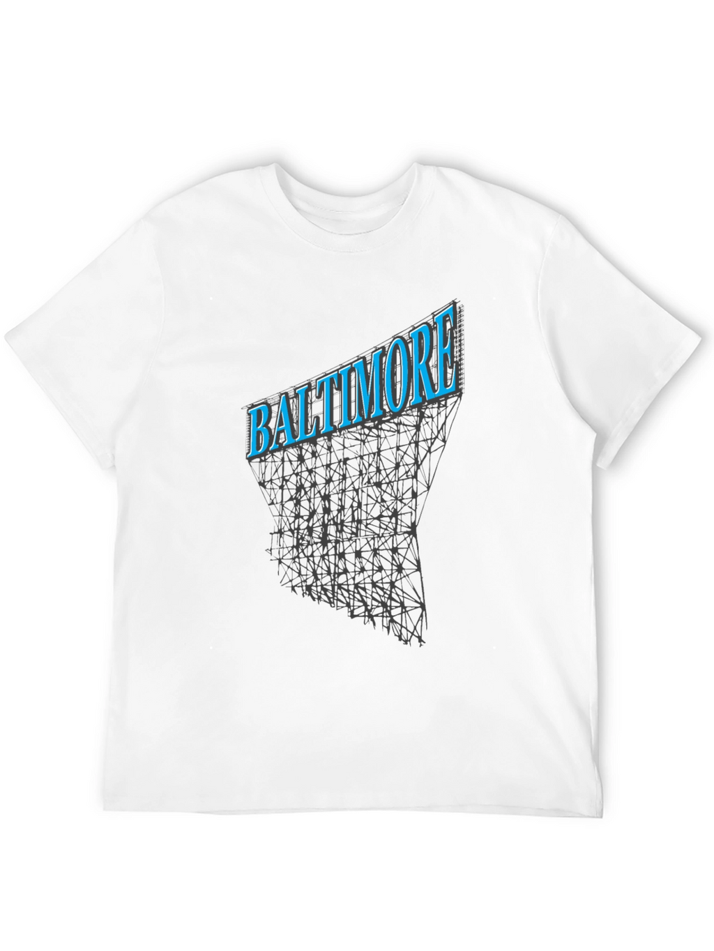 Baltimore City Skyline Graphic Tee - Black