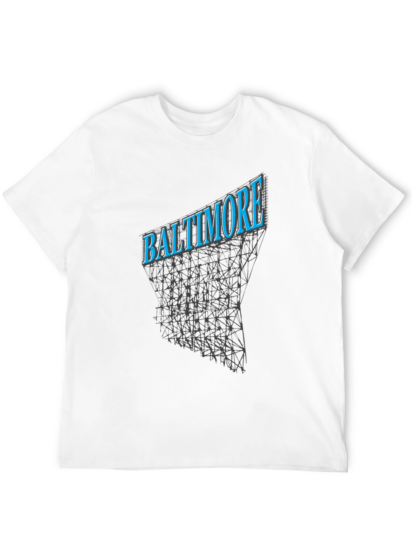 Baltimore City Skyline Graphic Tee - Black