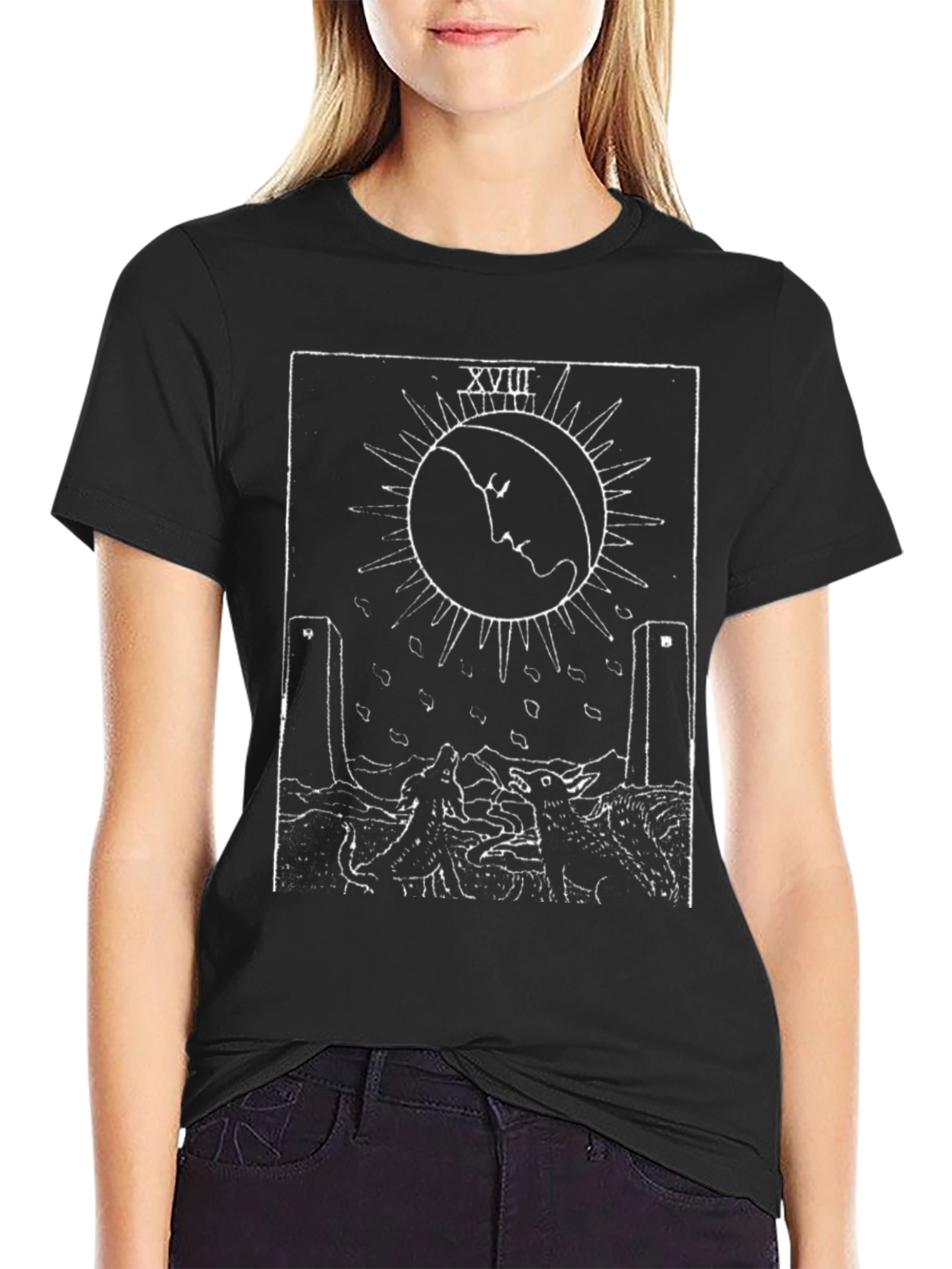 Tarot Card Moon Graphic Tee