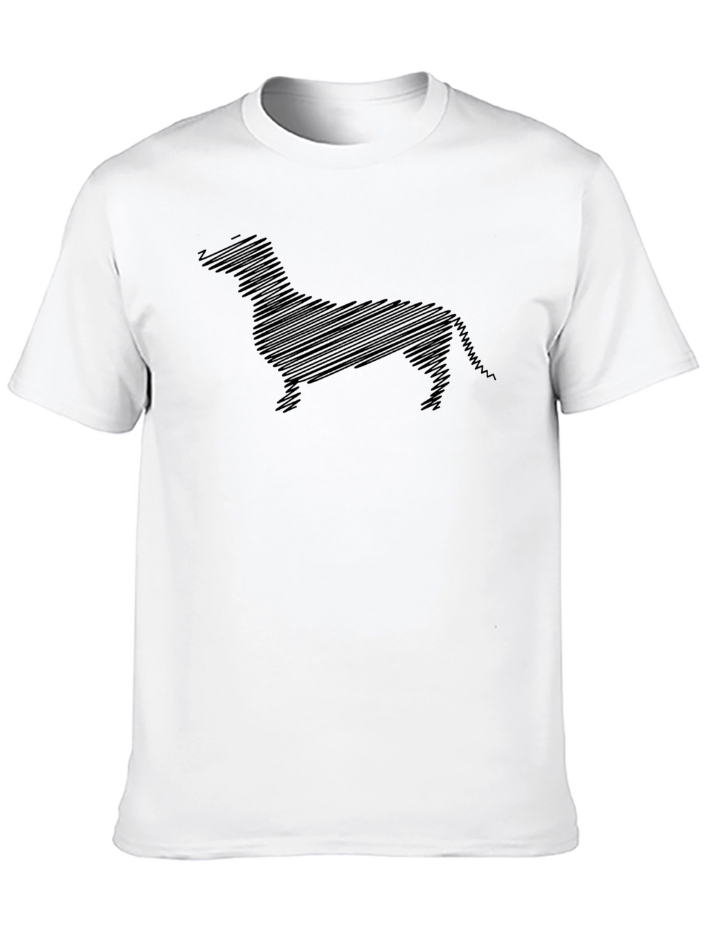 Dachshund Sketch Black T-Shirt - Unique Dog Lover Tee