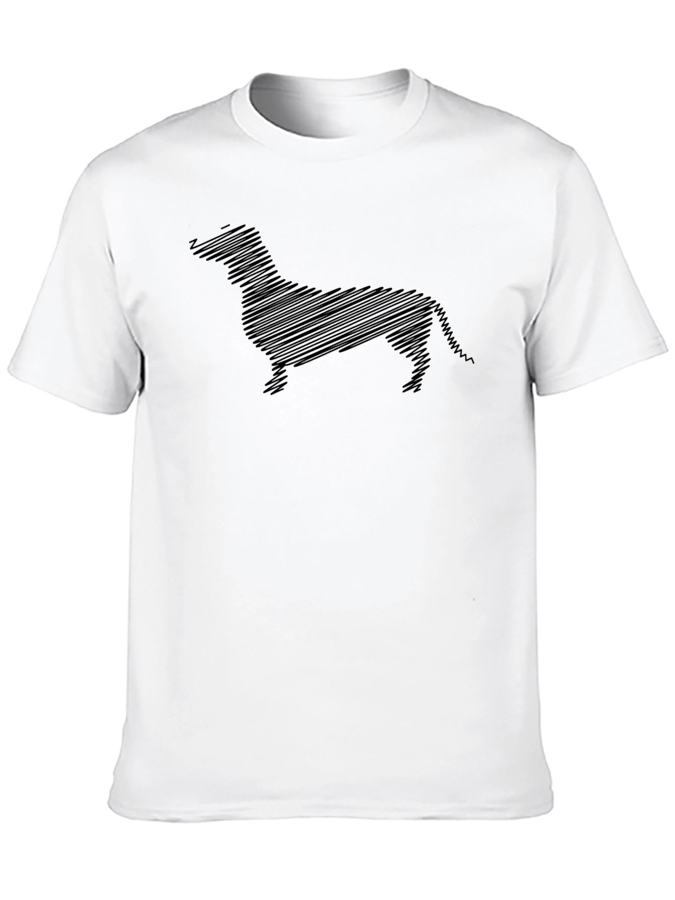Dachshund Sketch Black T-Shirt - Unique Dog Lover Tee