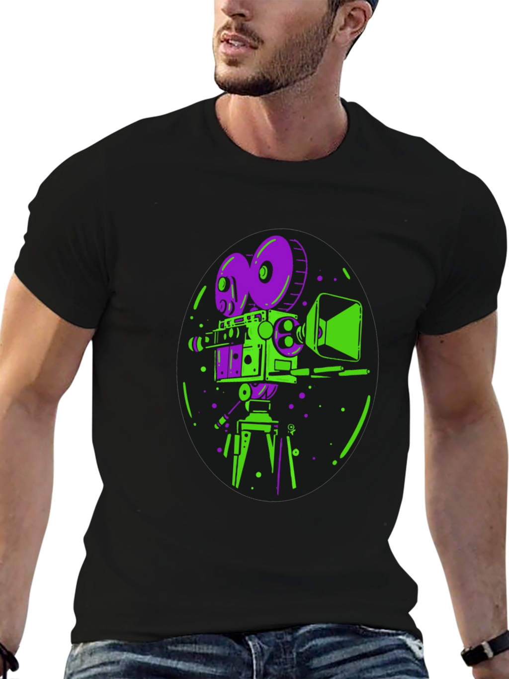 Retro Camera Graphic T-Shirt