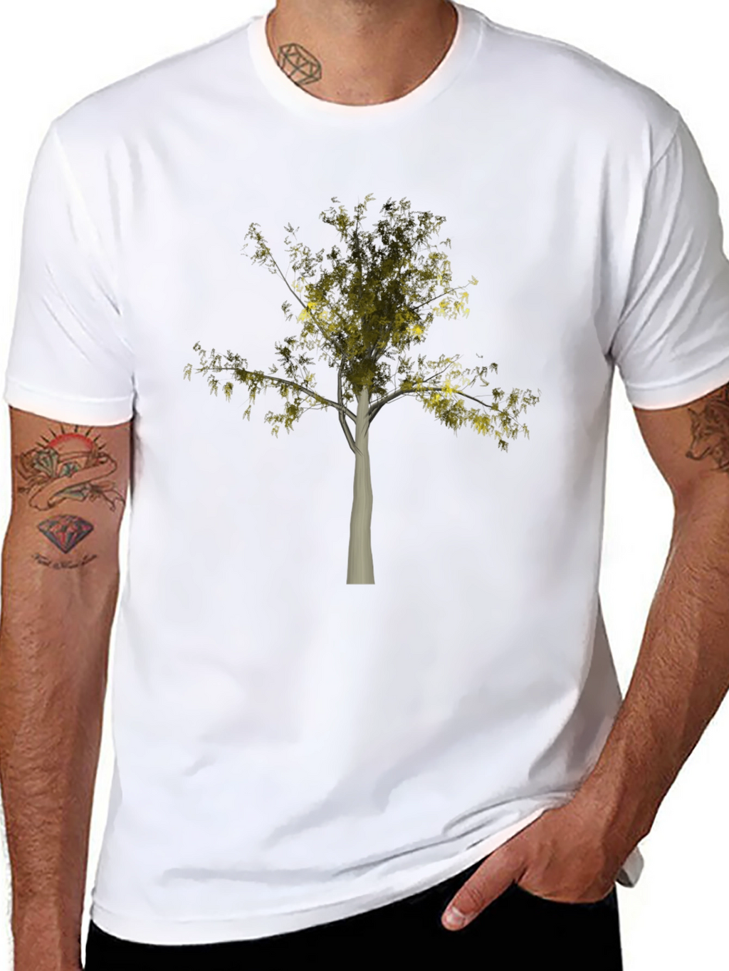 Tree Graphic Black T-Shirt | Nature Inspired Apparel