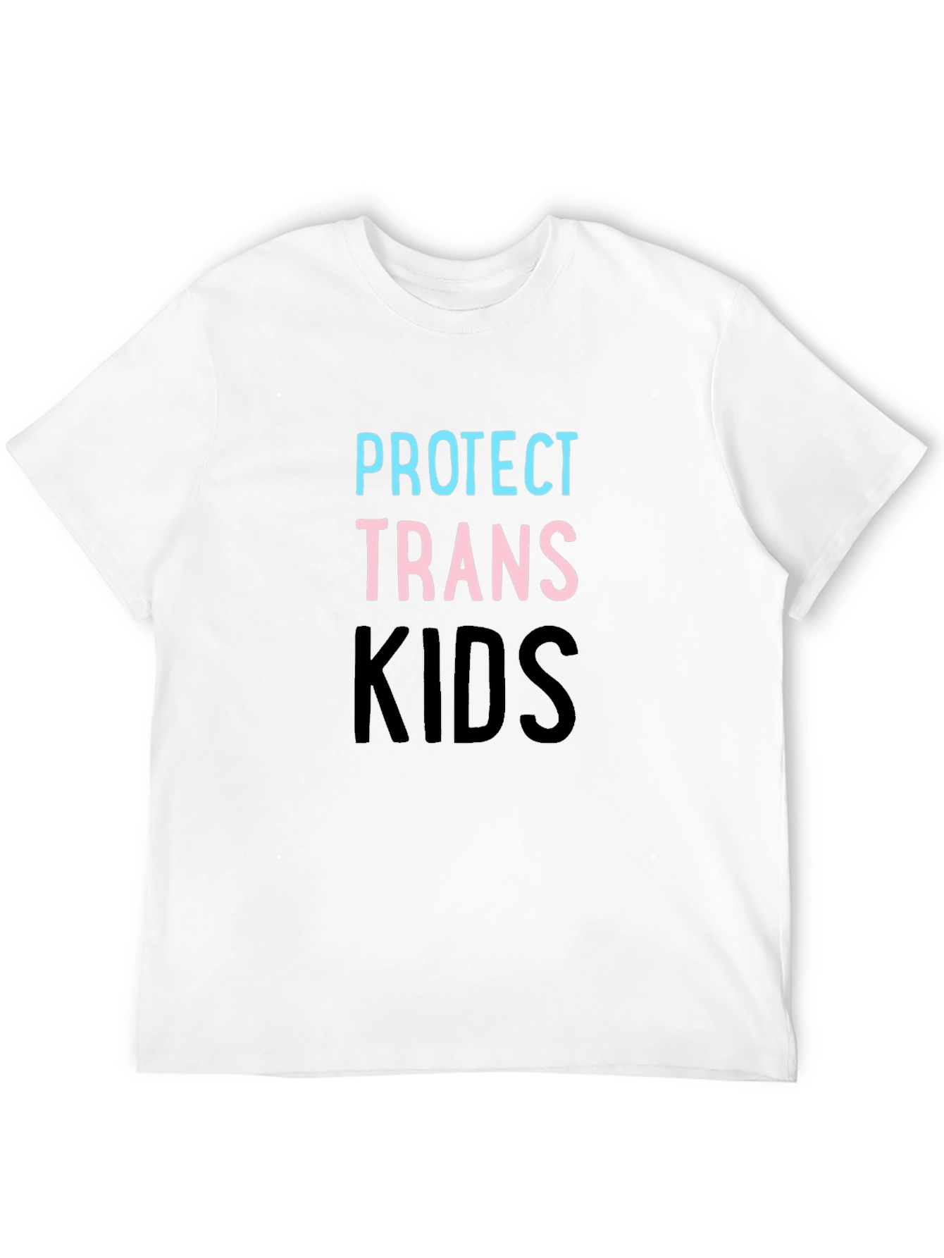 Protect Trans Kids T-Shirt - Black Cotton Blend Tee