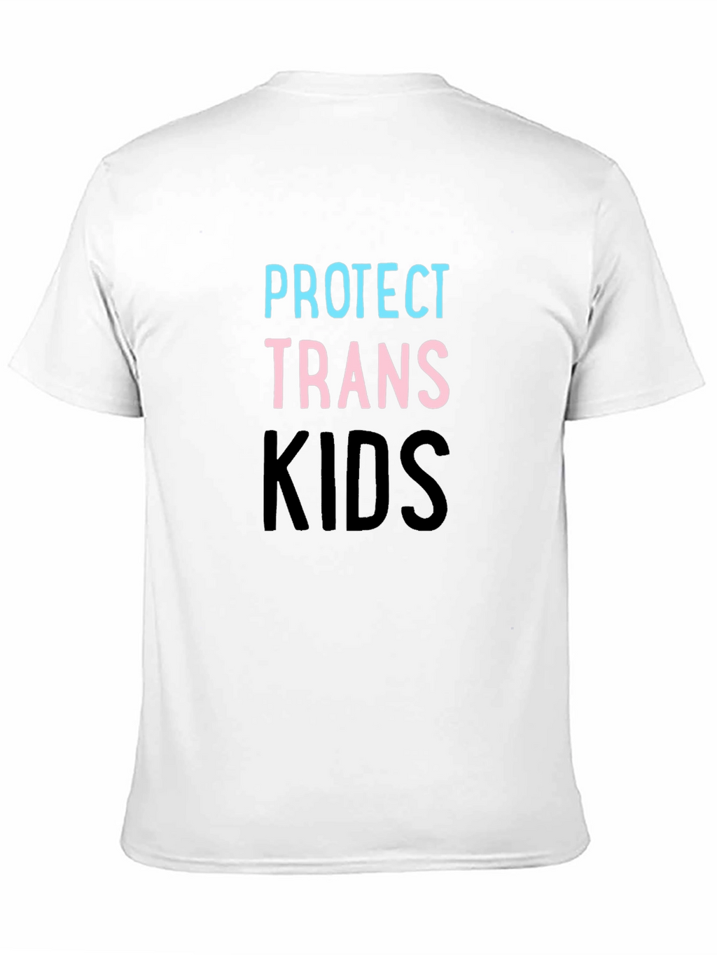 Protect Trans Kids T-Shirt - Black Cotton Blend Tee