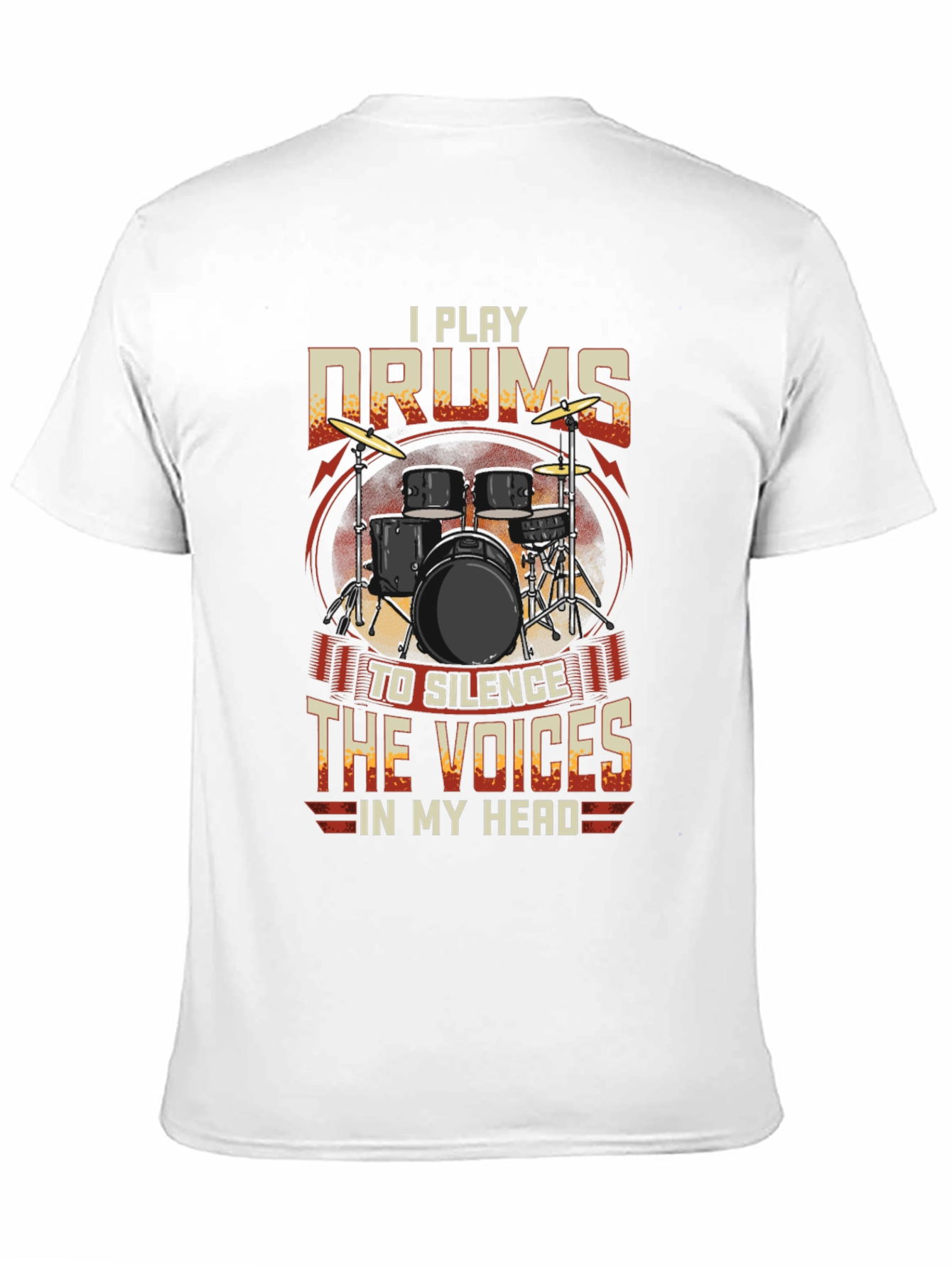 I Play Drums Graphic Tee - Silence the Voices