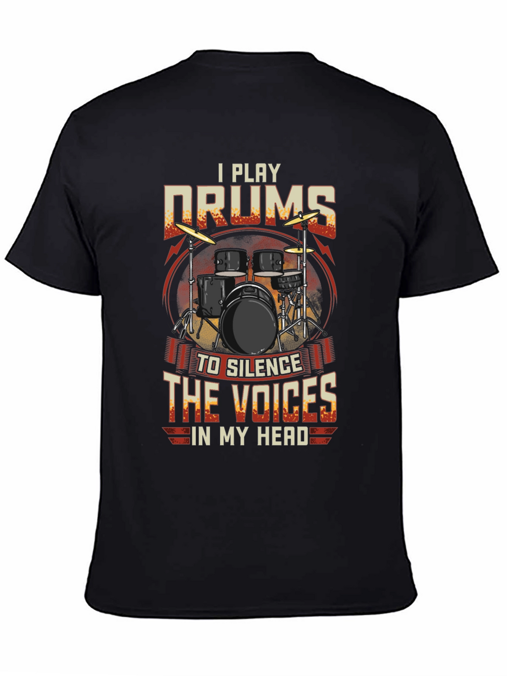 I Play Drums Graphic Tee - Silence the Voices