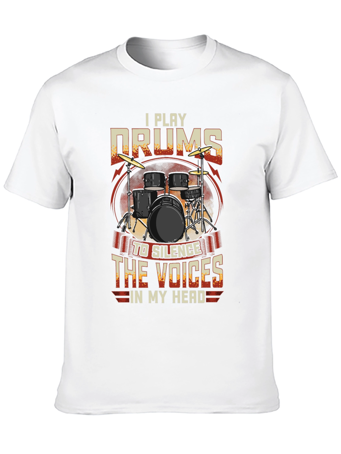 I Play Drums Graphic Tee - Silence the Voices