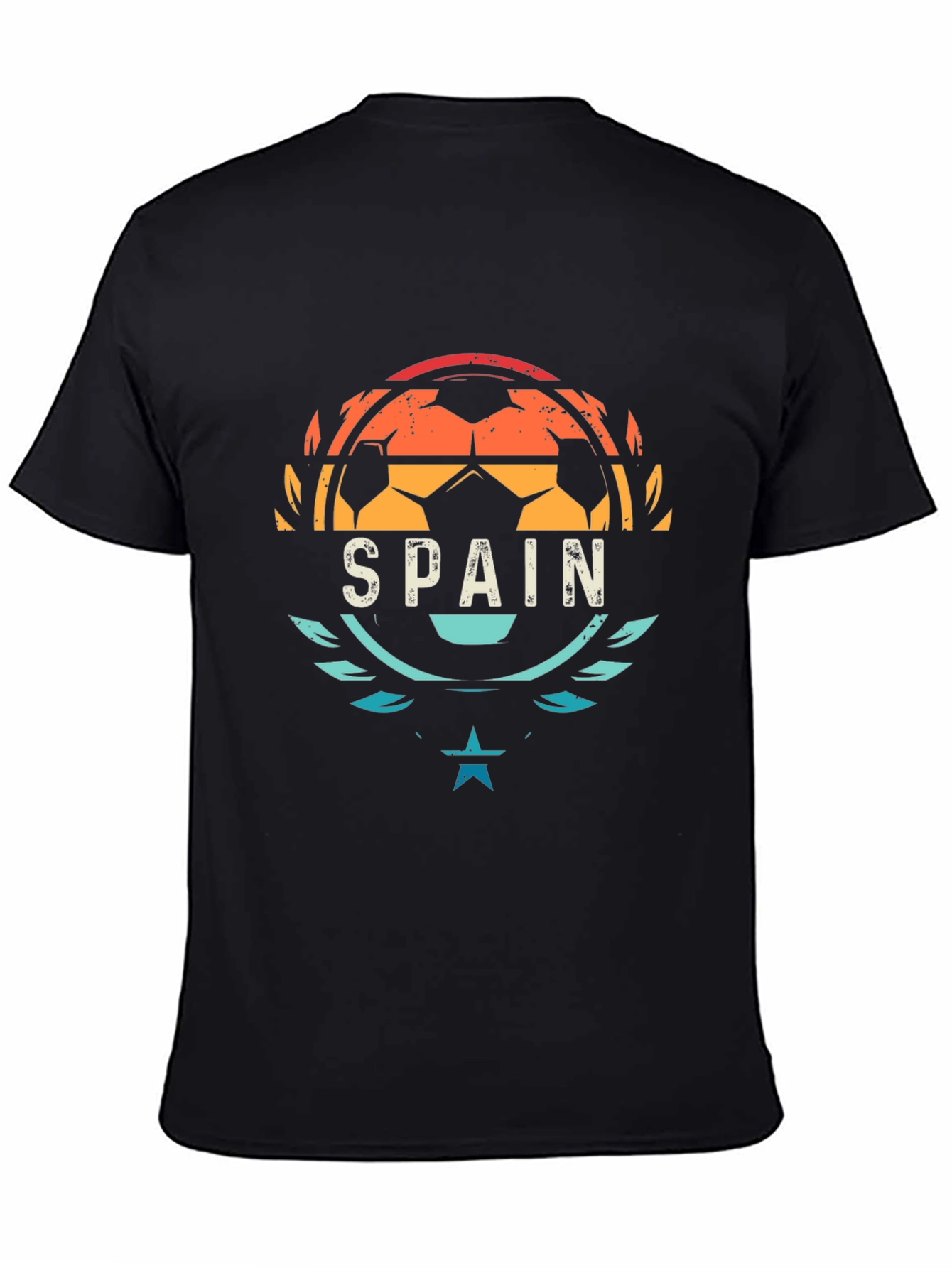 Spain Soccer T-Shirt - Retro Style Graphic Tee
