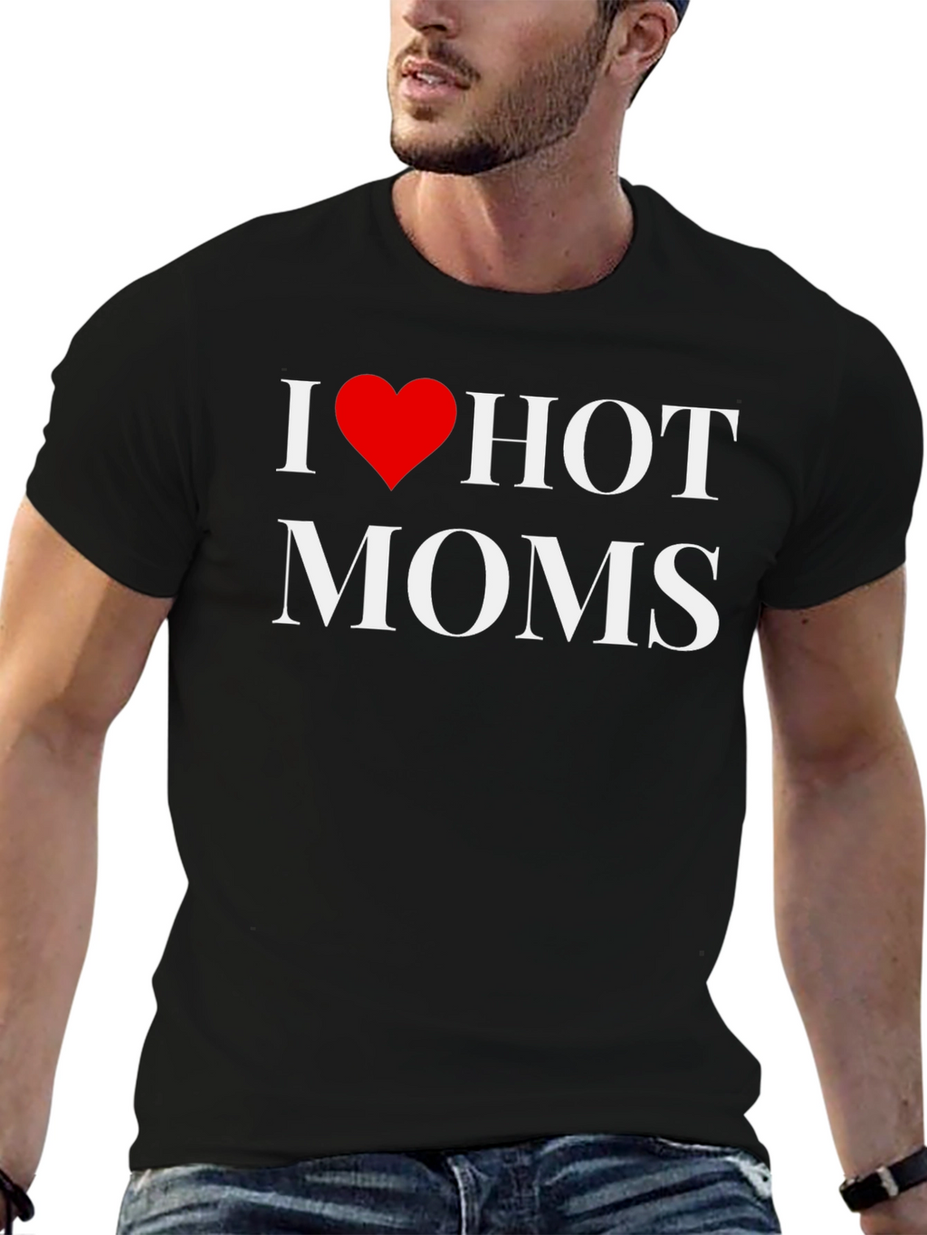 I Heart Hot Moms Graphic T-Shirt