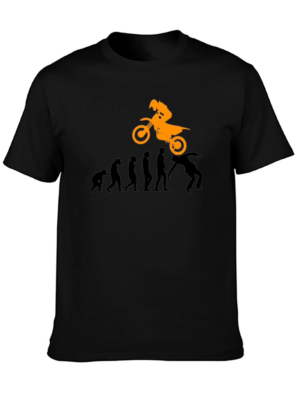 Evolution of Motocross Black T-Shirt