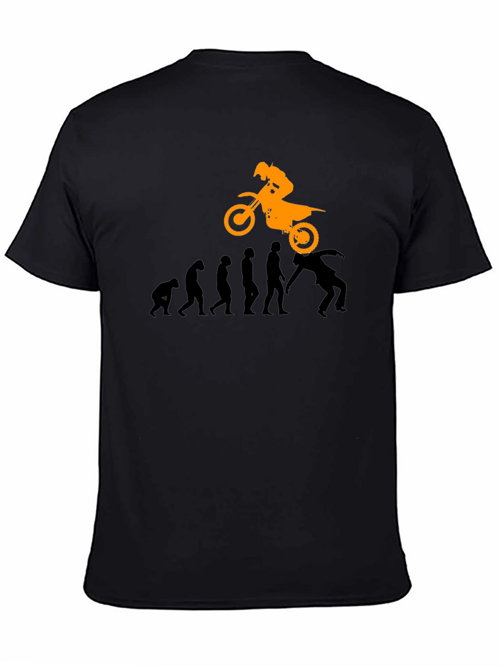 Evolution of Motocross Black T-Shirt