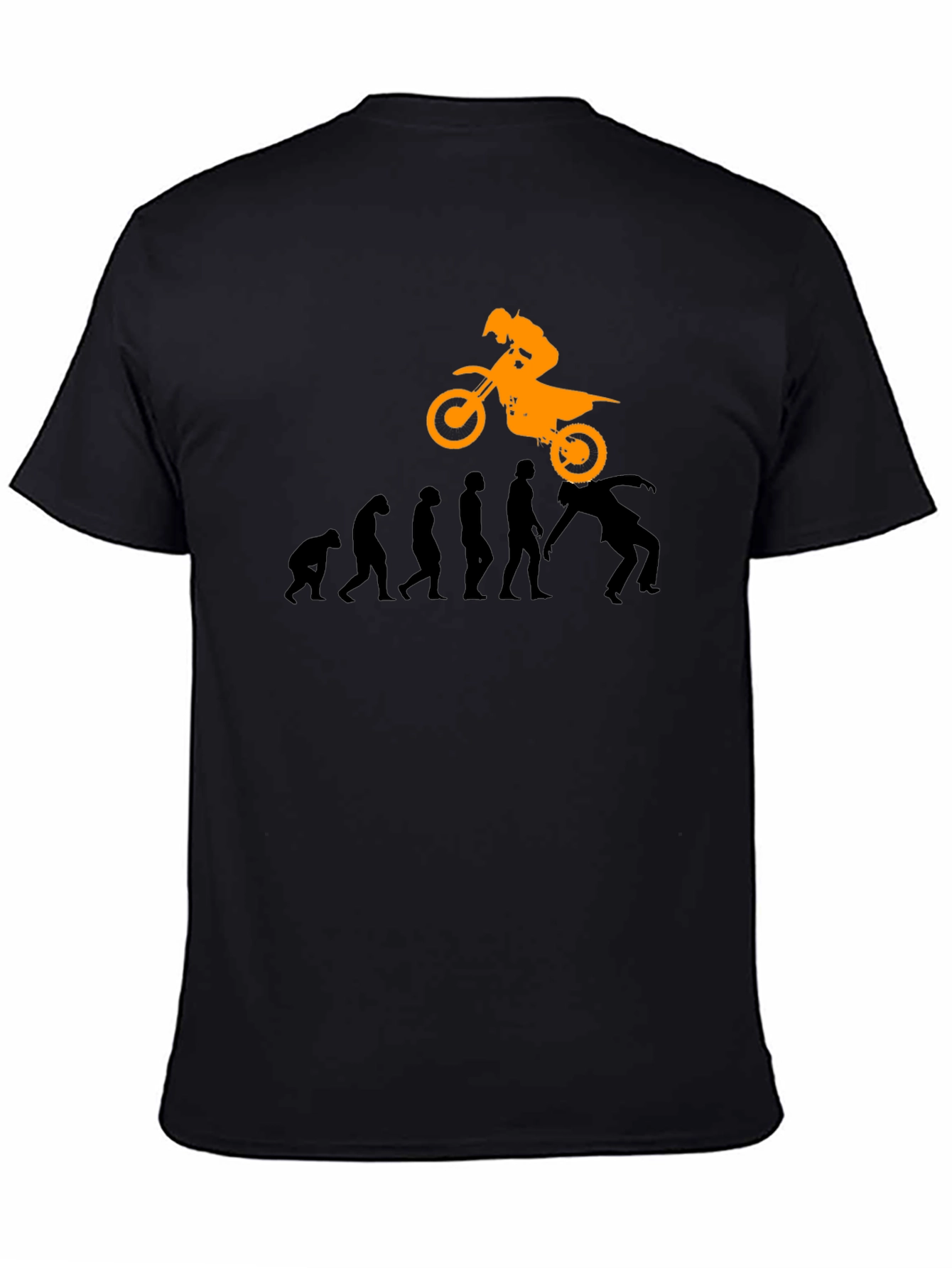 Evolution of Motocross Black T-Shirt