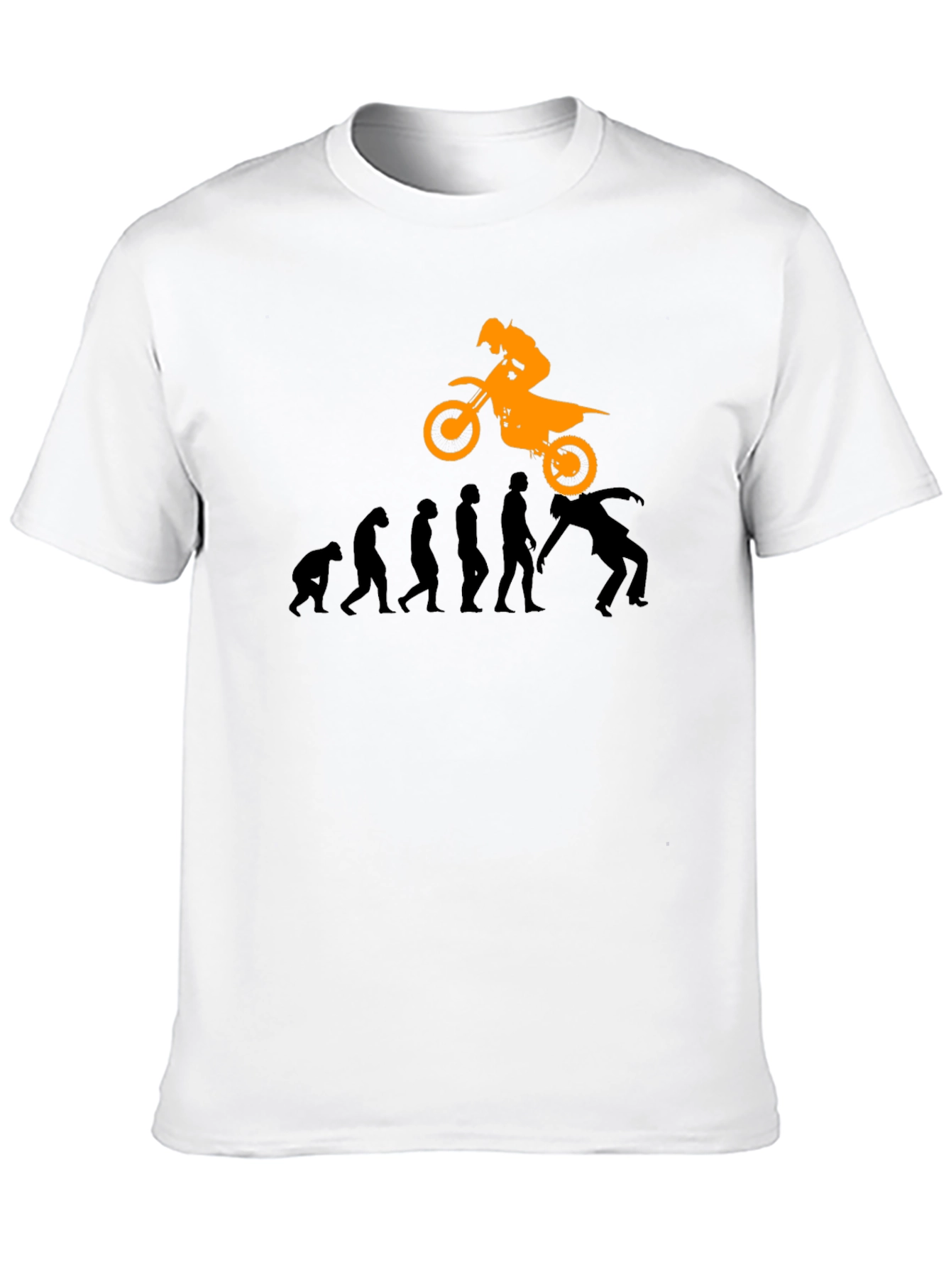 Evolution of Motocross Black T-Shirt