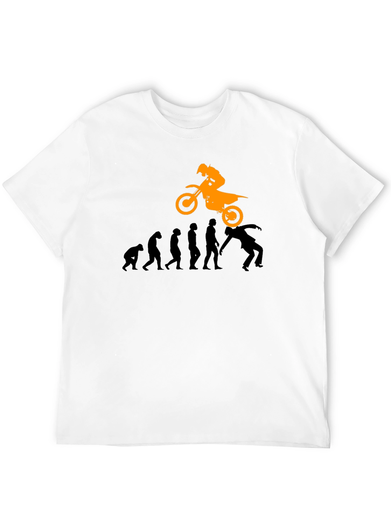 Evolution of Motocross Black T-Shirt
