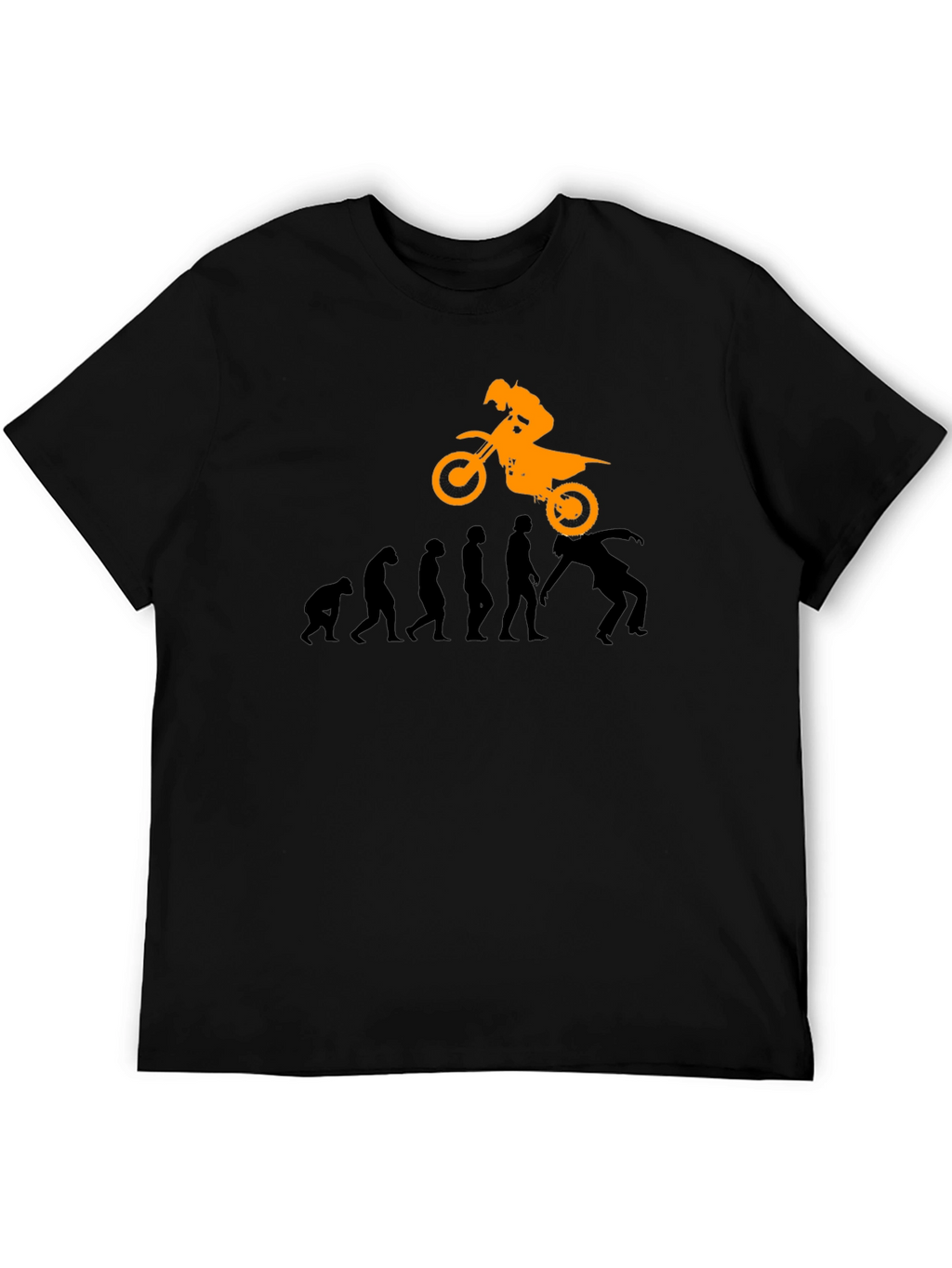 Evolution of Motocross Black T-Shirt
