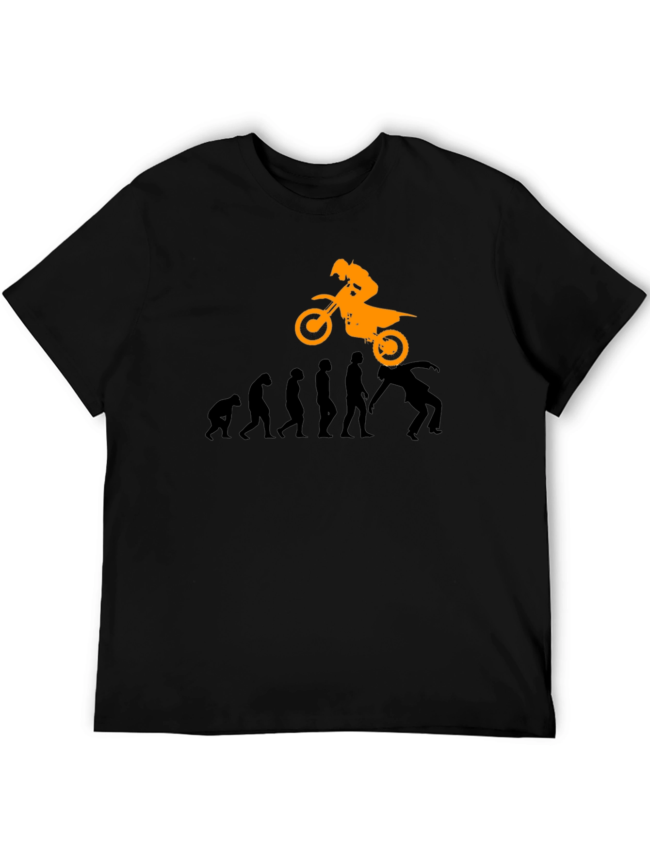 Evolution of Motocross Black T-Shirt