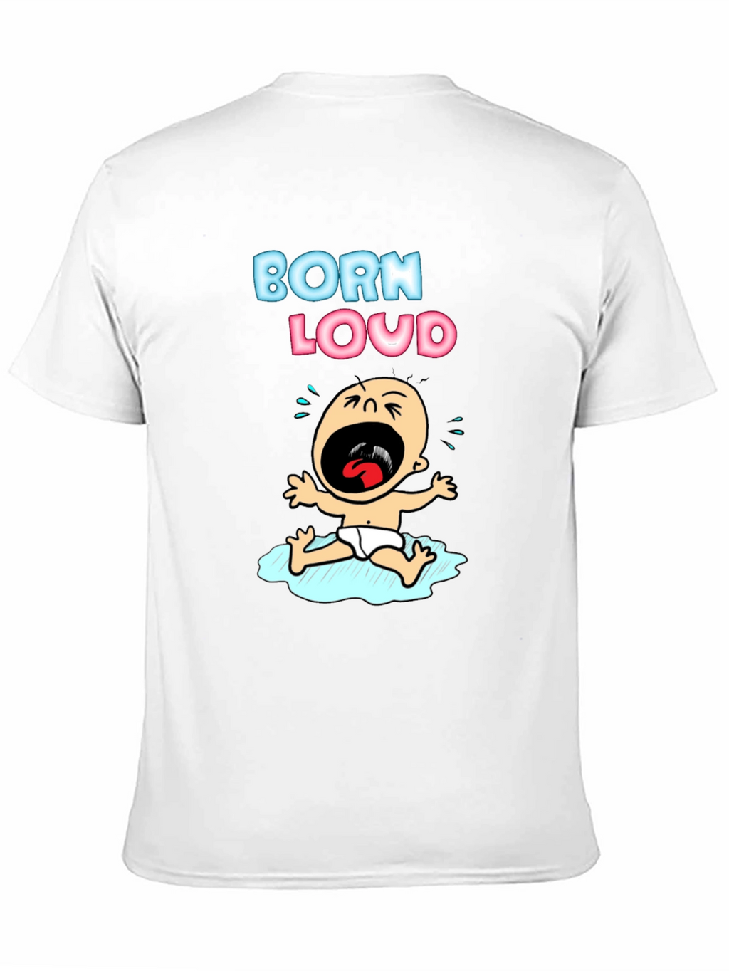 Born Loud Graphic T-Shirt - Black Cotton Tee