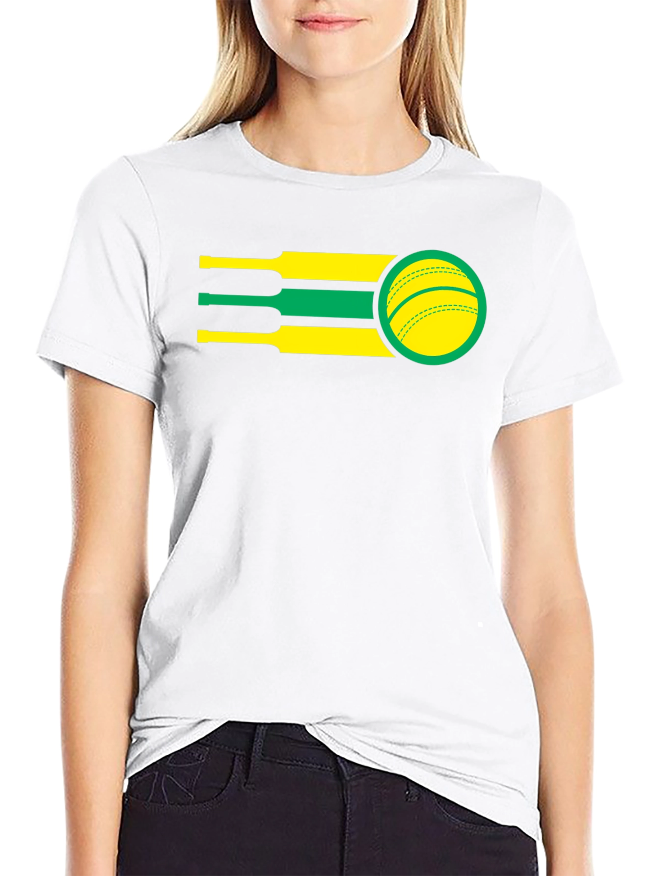 Cricket Ball Graphic Tee - Stylish Sports T-Shirt