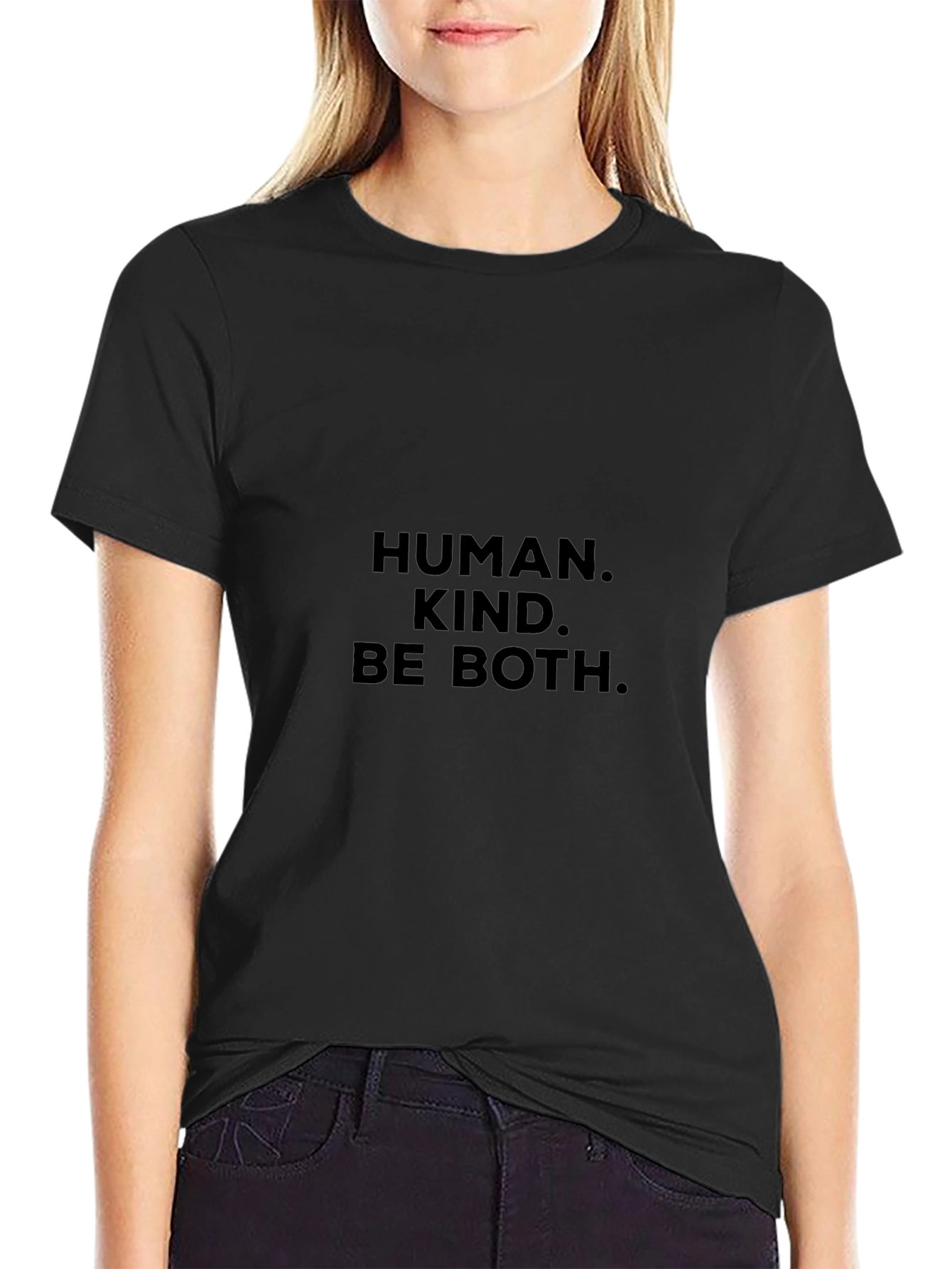 Human Kind Be Both Black T-Shirt