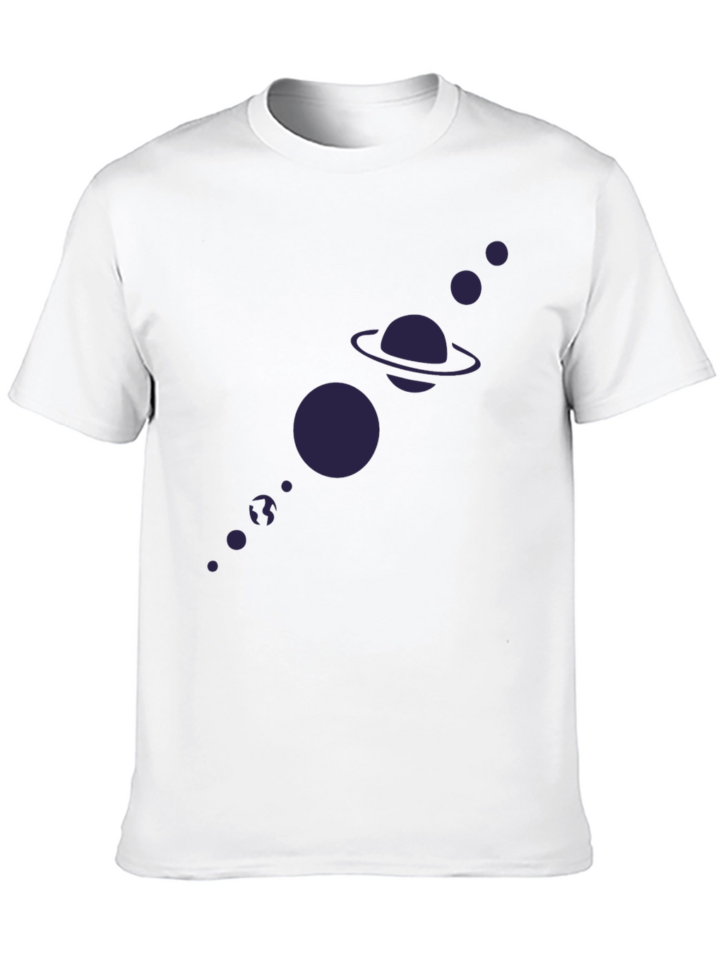 Planetary System Graphic Tee - Black Cotton T-Shirt