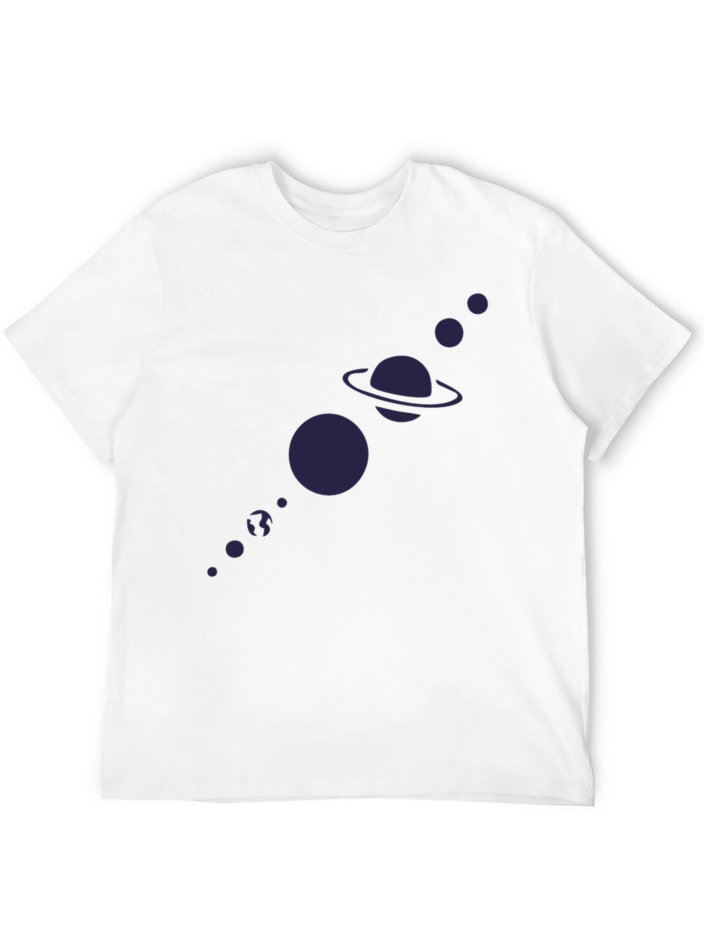 Planetary System Graphic Tee - Black Cotton T-Shirt