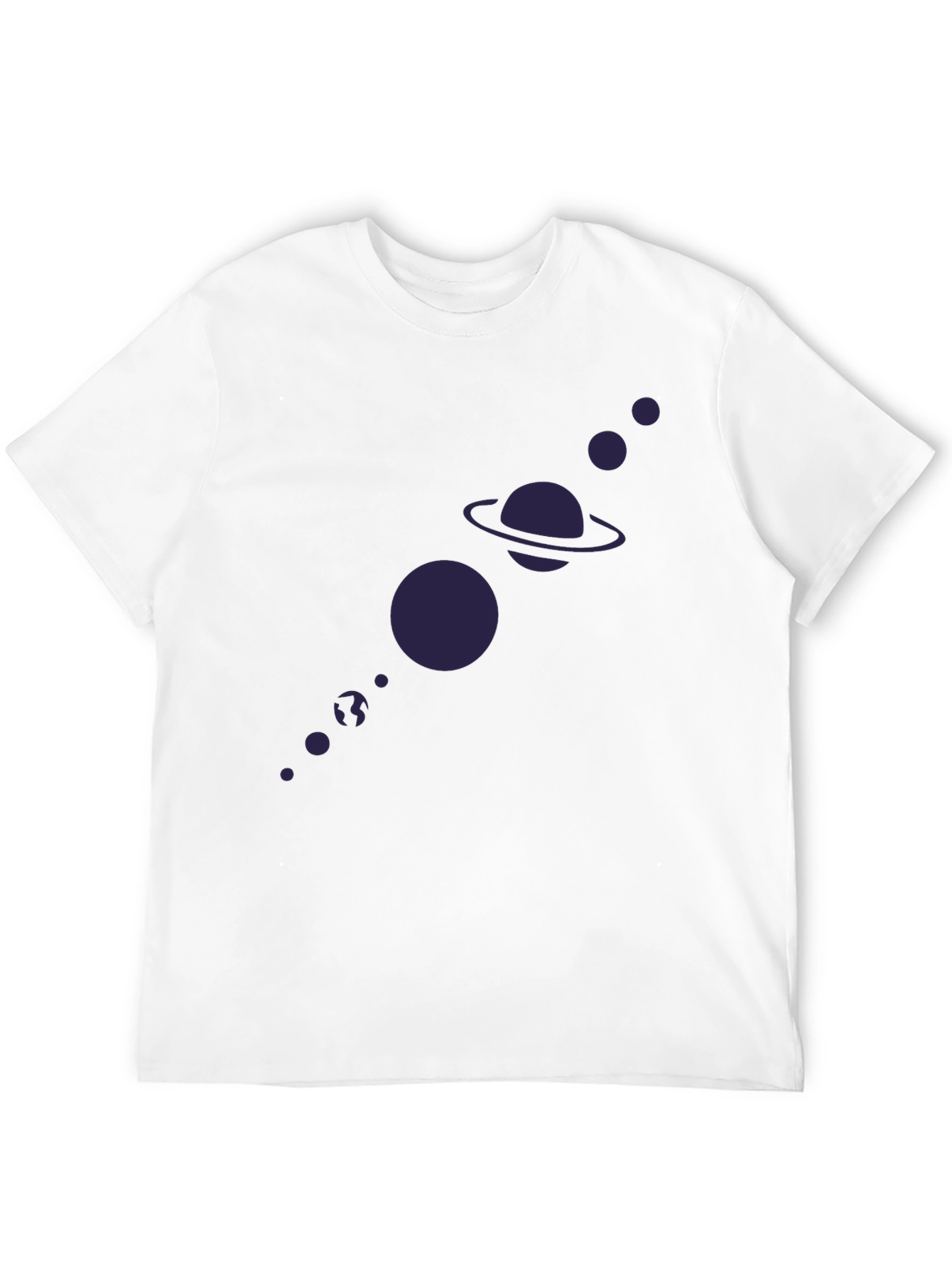 Planetary System Graphic Tee - Black Cotton T-Shirt