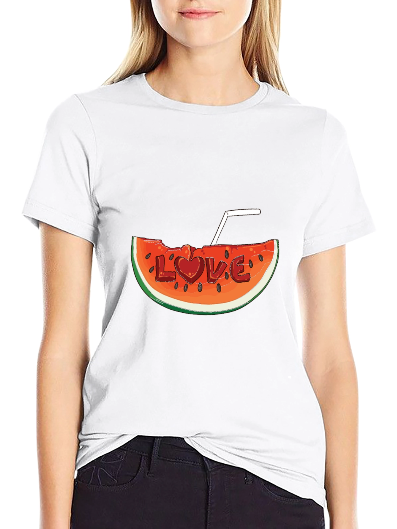 Watermelon Love Graphic Tee - Summer Fun